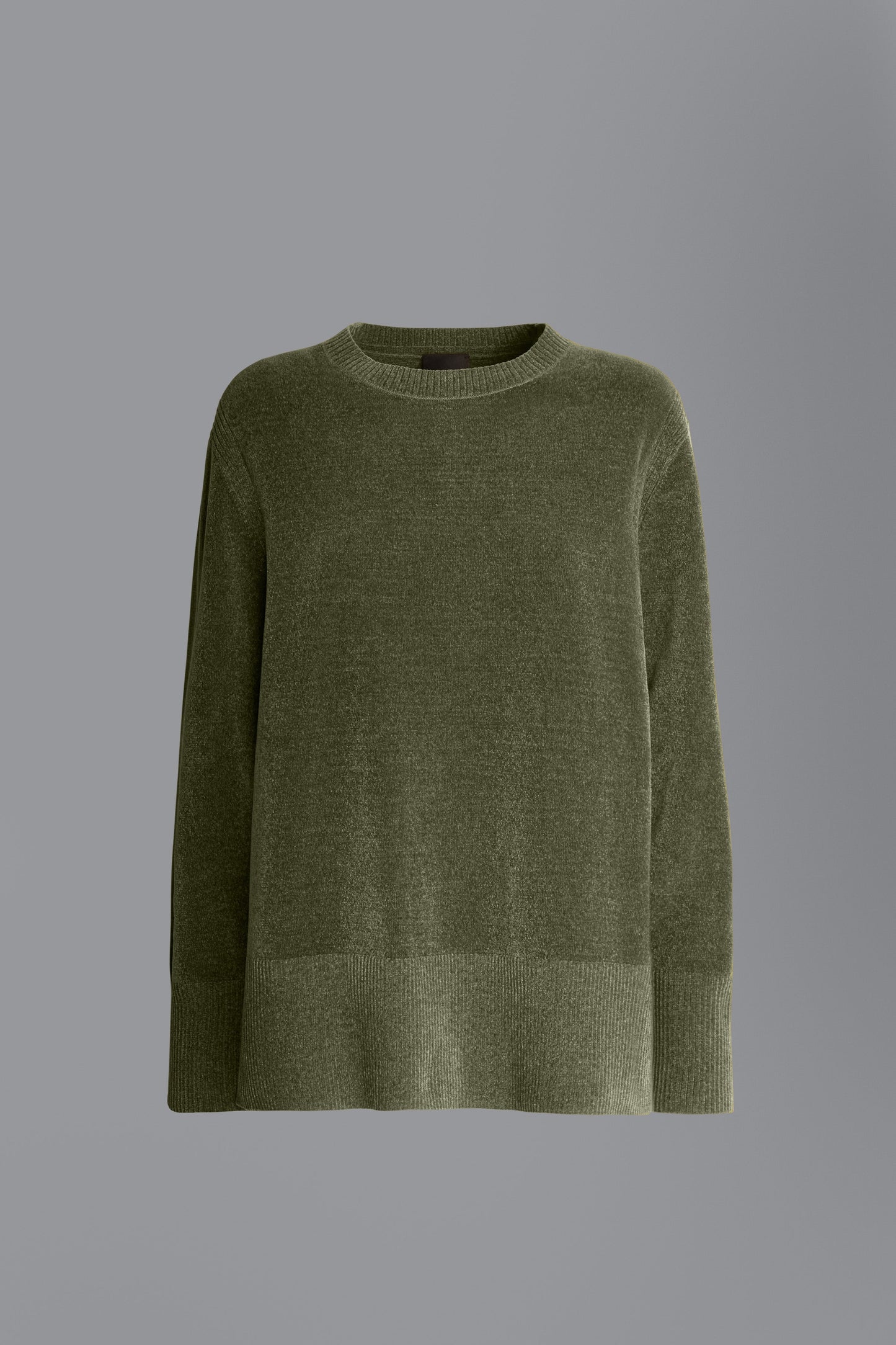 Knit Velvet Vent Round Lady
