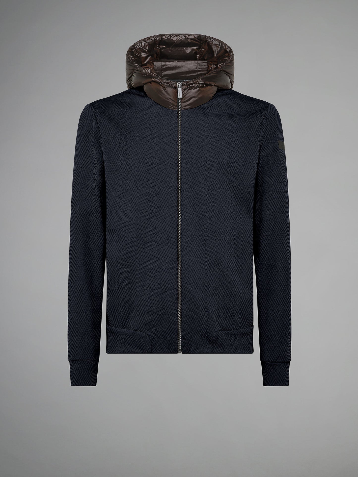 Razzle Dazzle Jacquard Duck Hood Zip Fleece