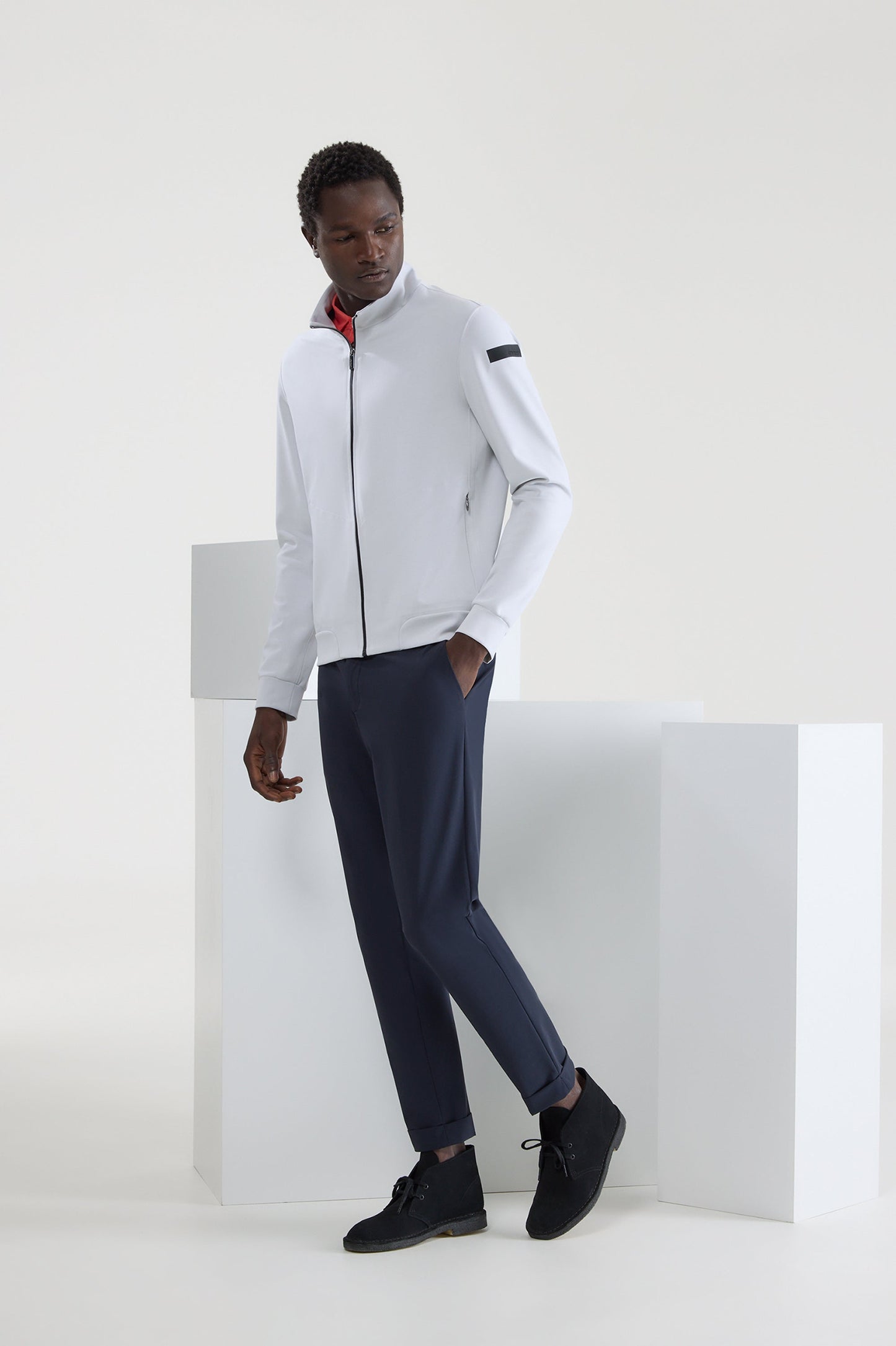 Fleece White Sun Full Zip