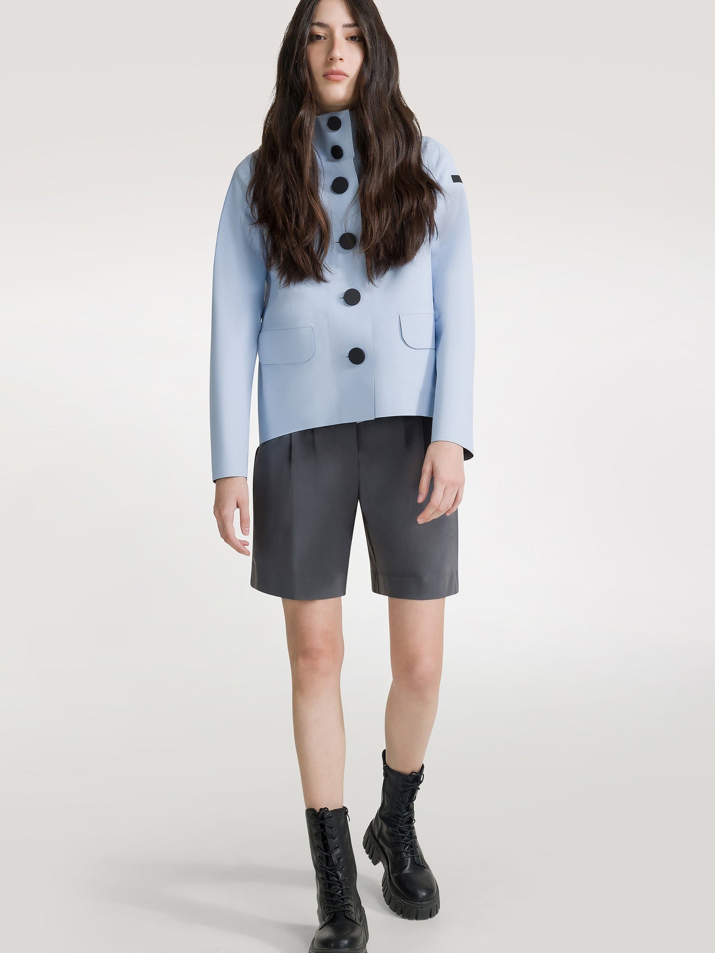 Techno Color Hood Wom Jkt