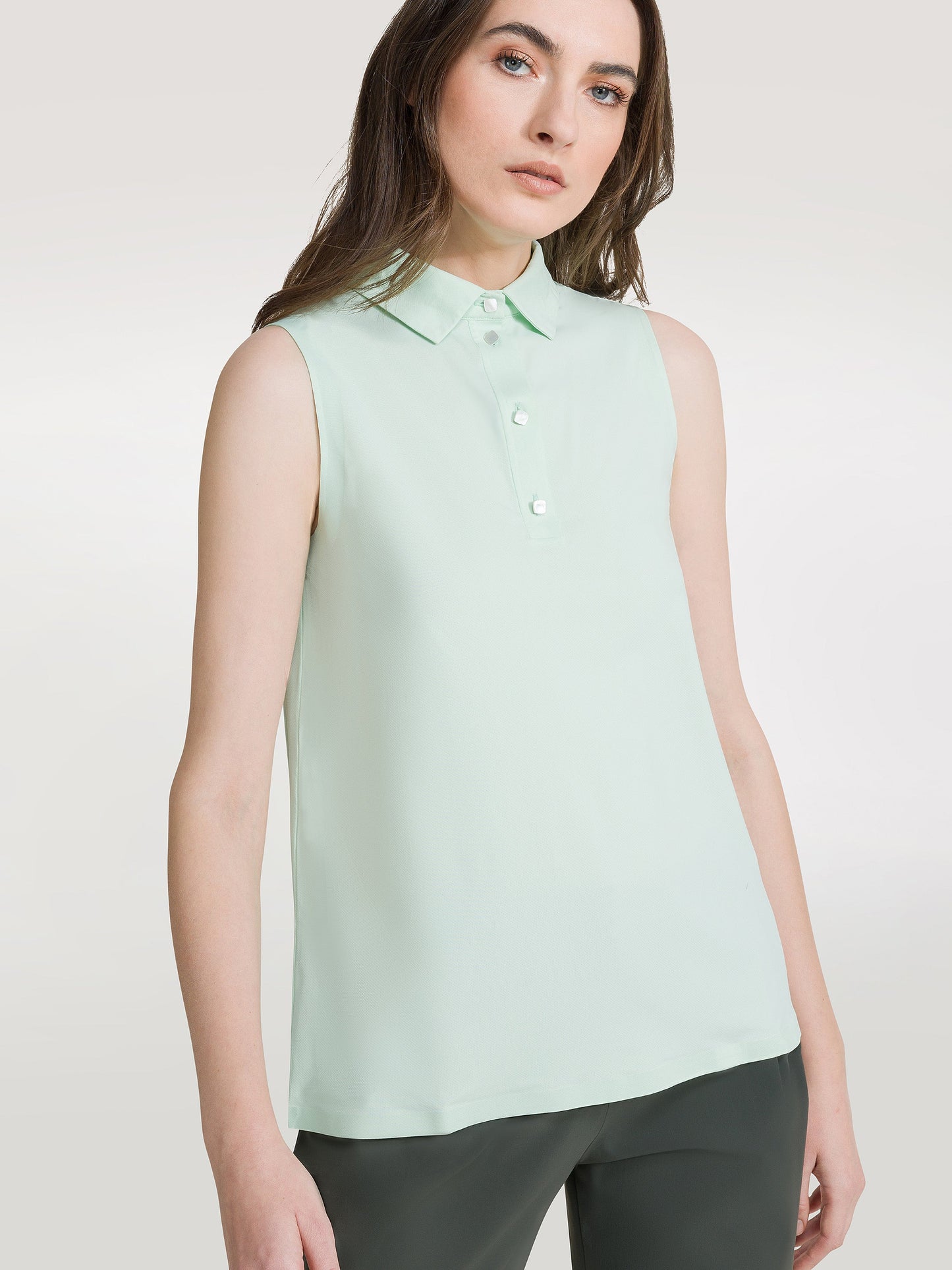 Oxford Sleeveless Wom Polo