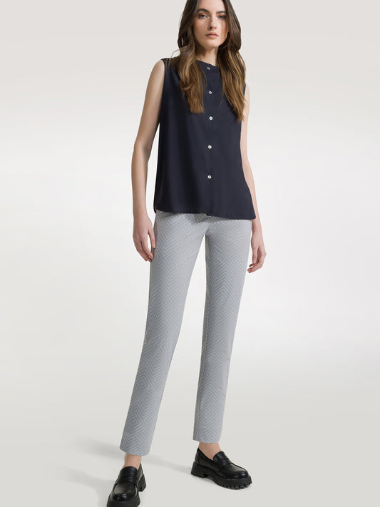 Oxford Sleeveless Wom Shirt