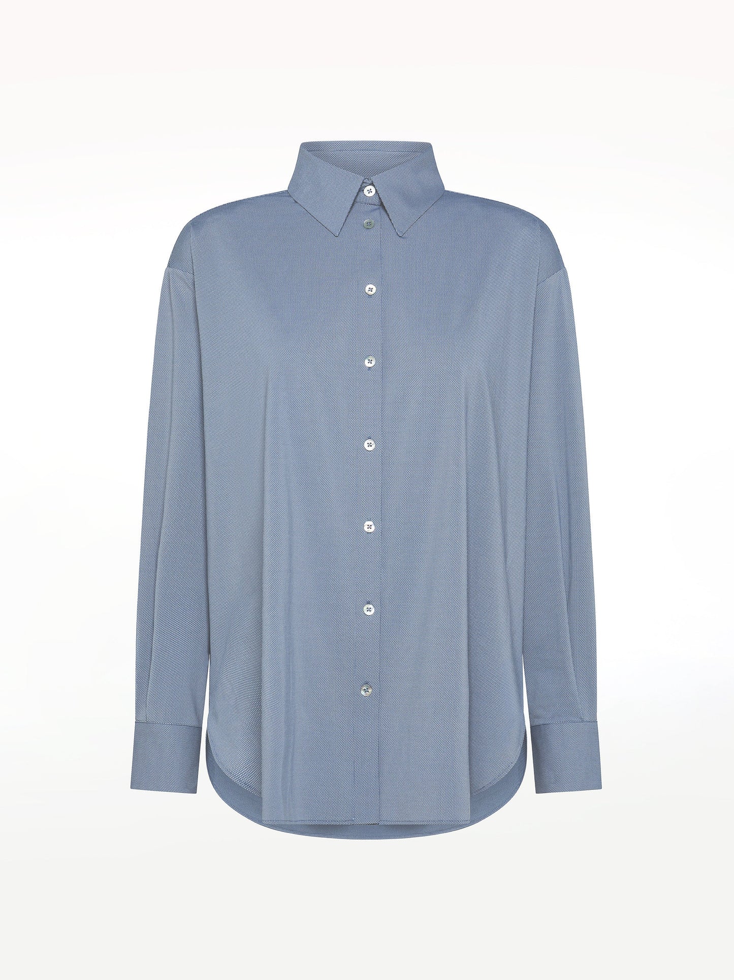Oxford Jacquard Boyfriend Wom Shirt