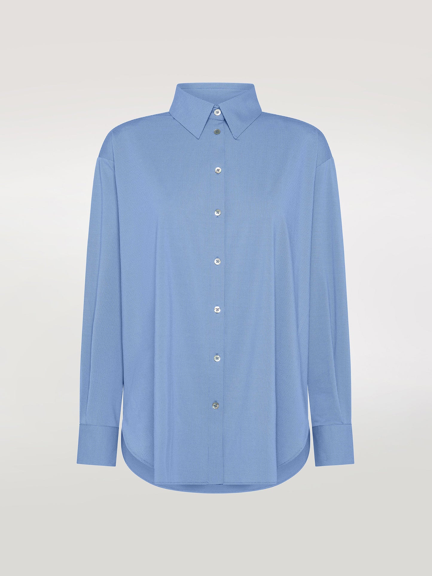 Oxford Jacquard Boyfriend Wom Shirt