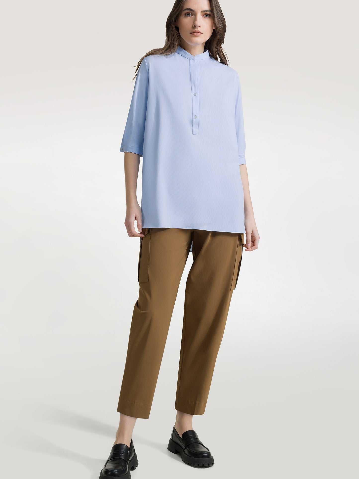 Oxford Jacquard Kor Wom Shirt