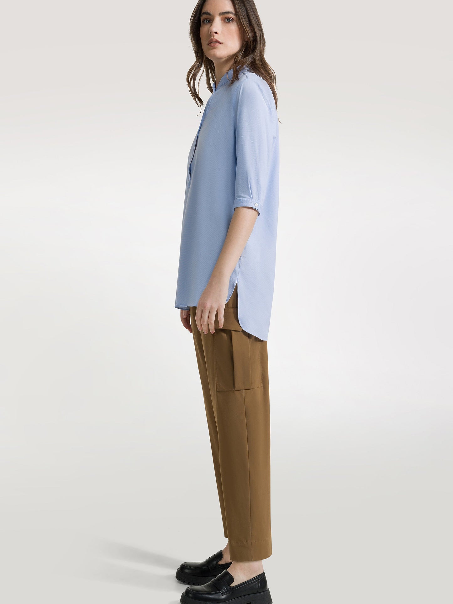 Oxford Jacquard Kor Wom Shirt