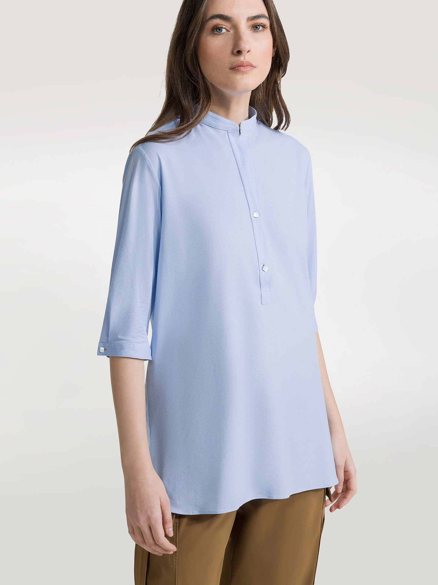 Oxford Jacquard Kor Wom Shirt