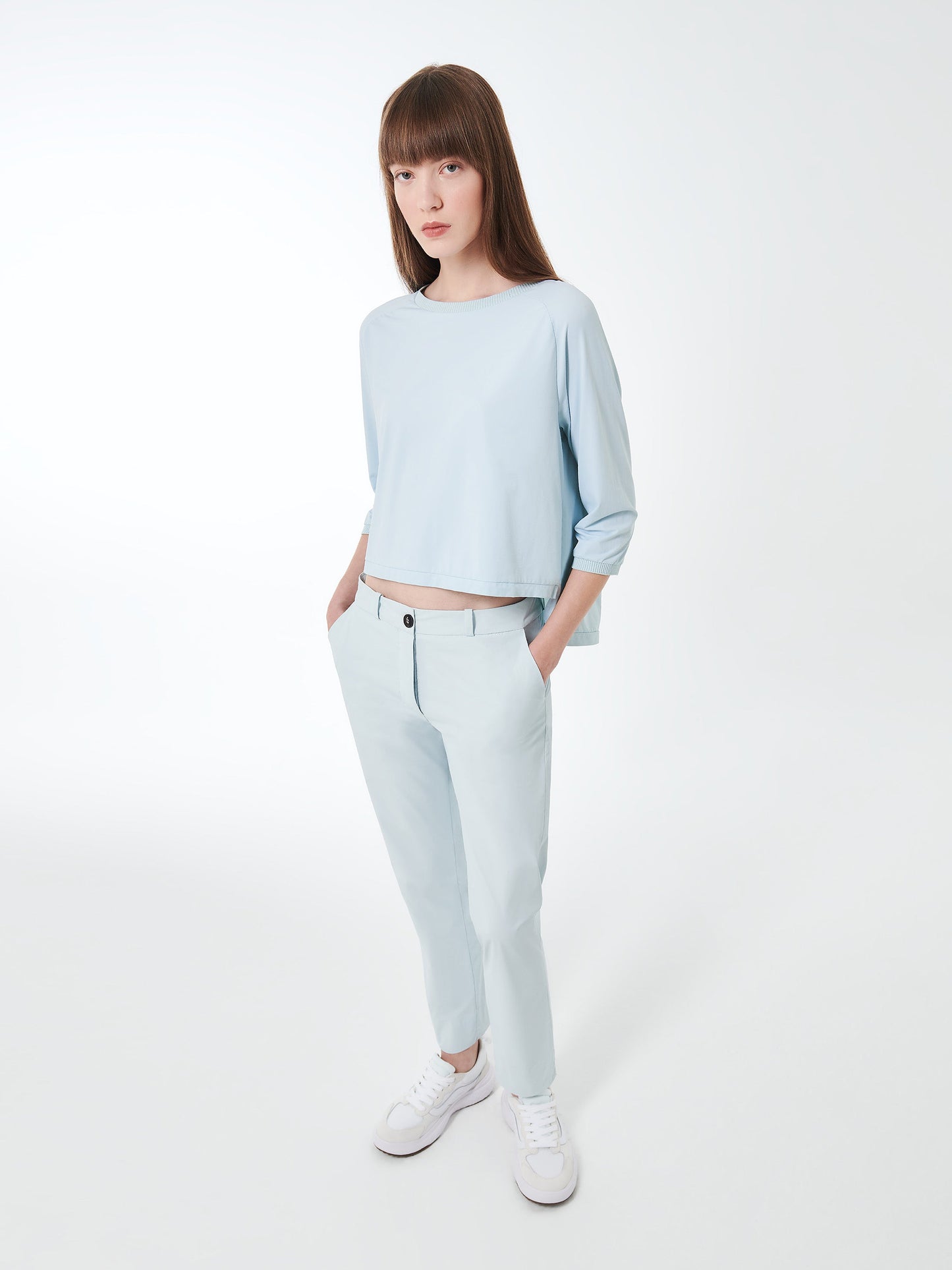 Oxford Gdy Crop 34 Wom Shirty