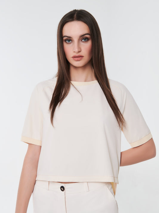 Oxford Gdy Crop Wom Shirty