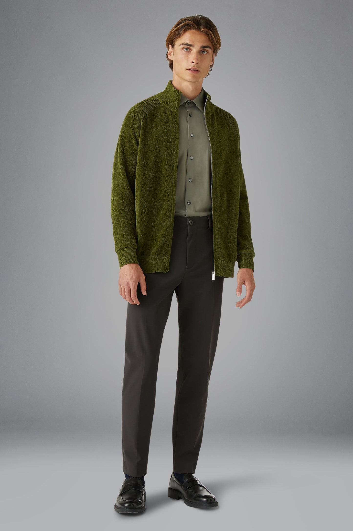 Knit Velvet Full Zip