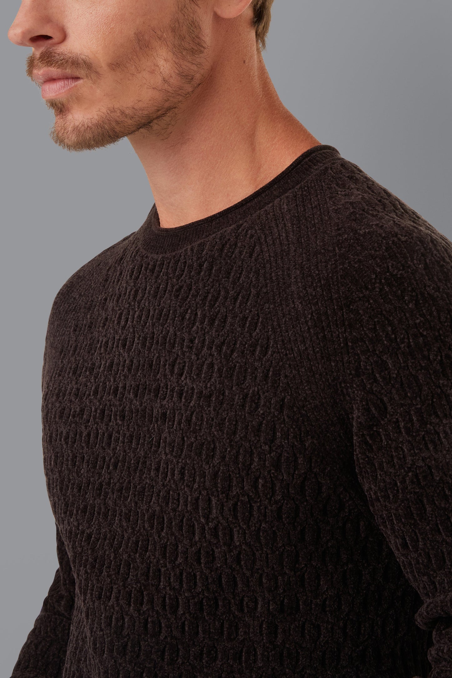 Knit Velvet Fisherman Round