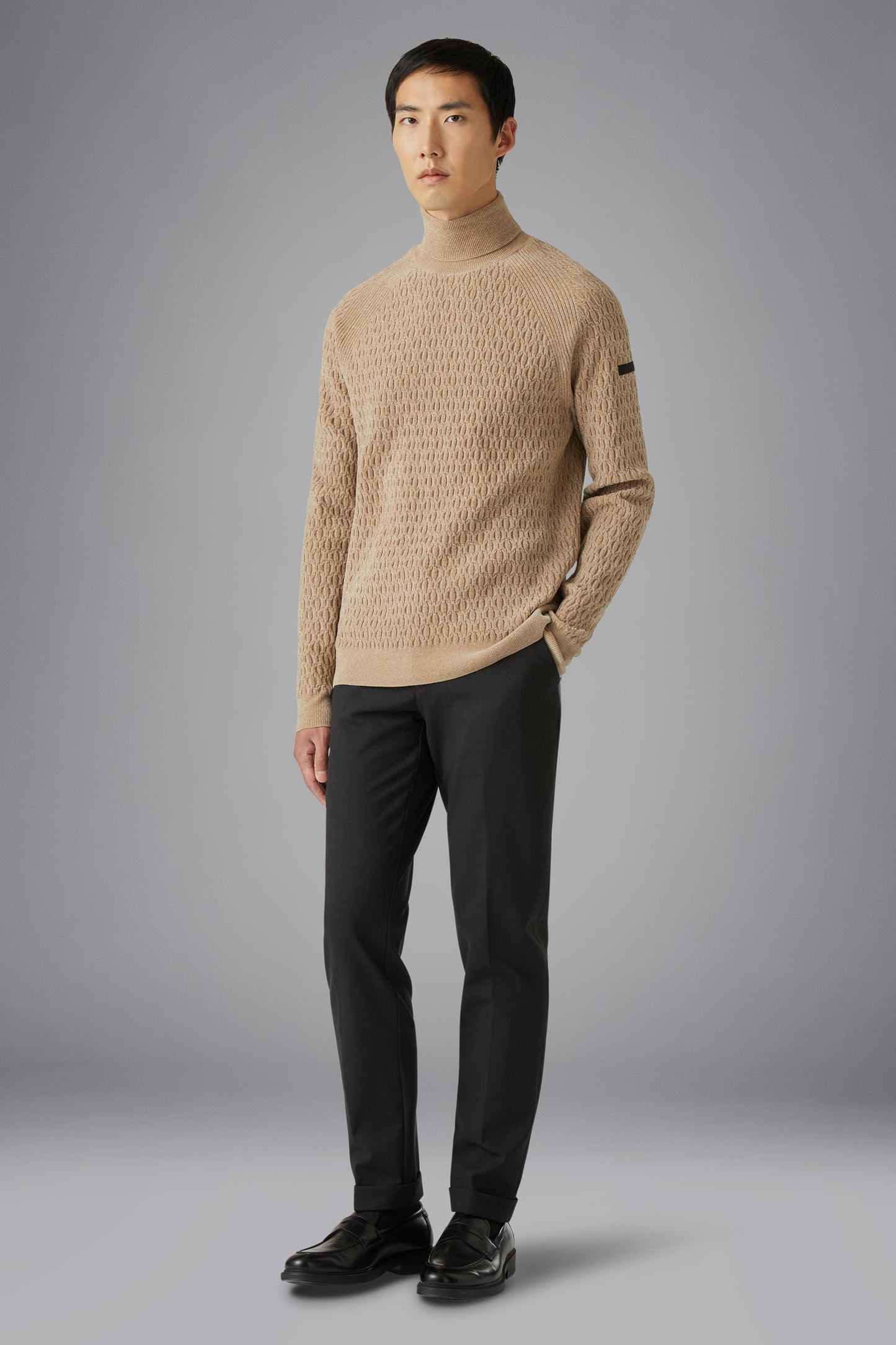 Knit Velvet Fisherman Turtleneck