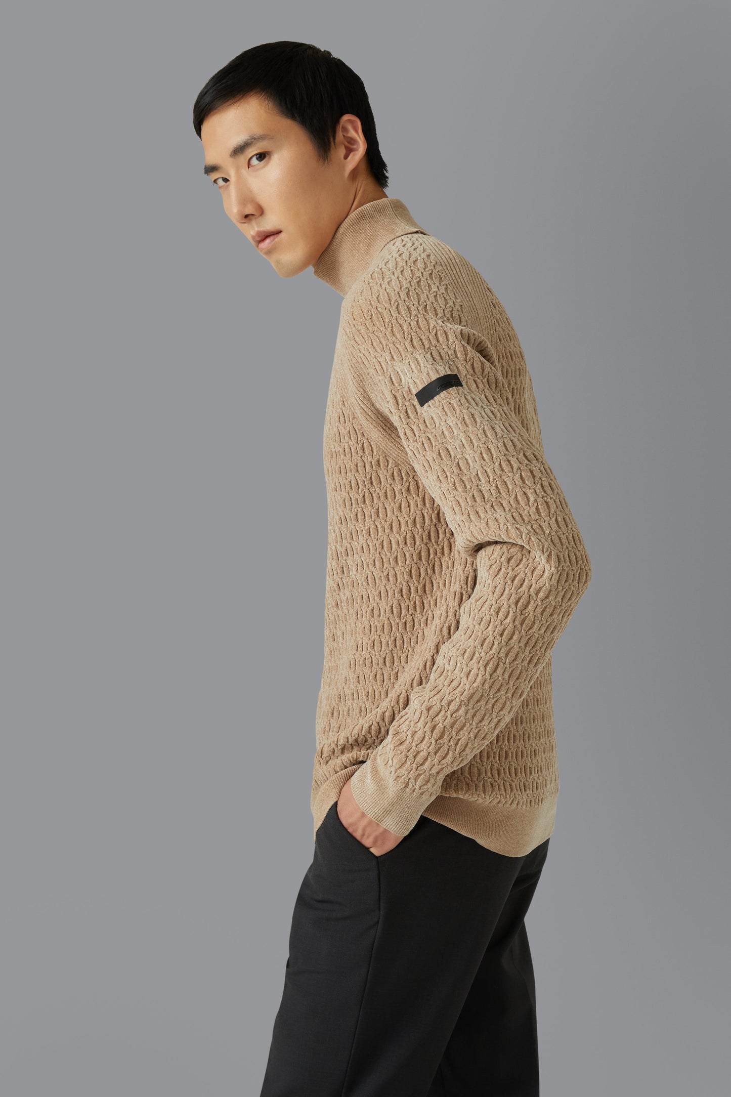 Knit Velvet Fisherman Turtleneck