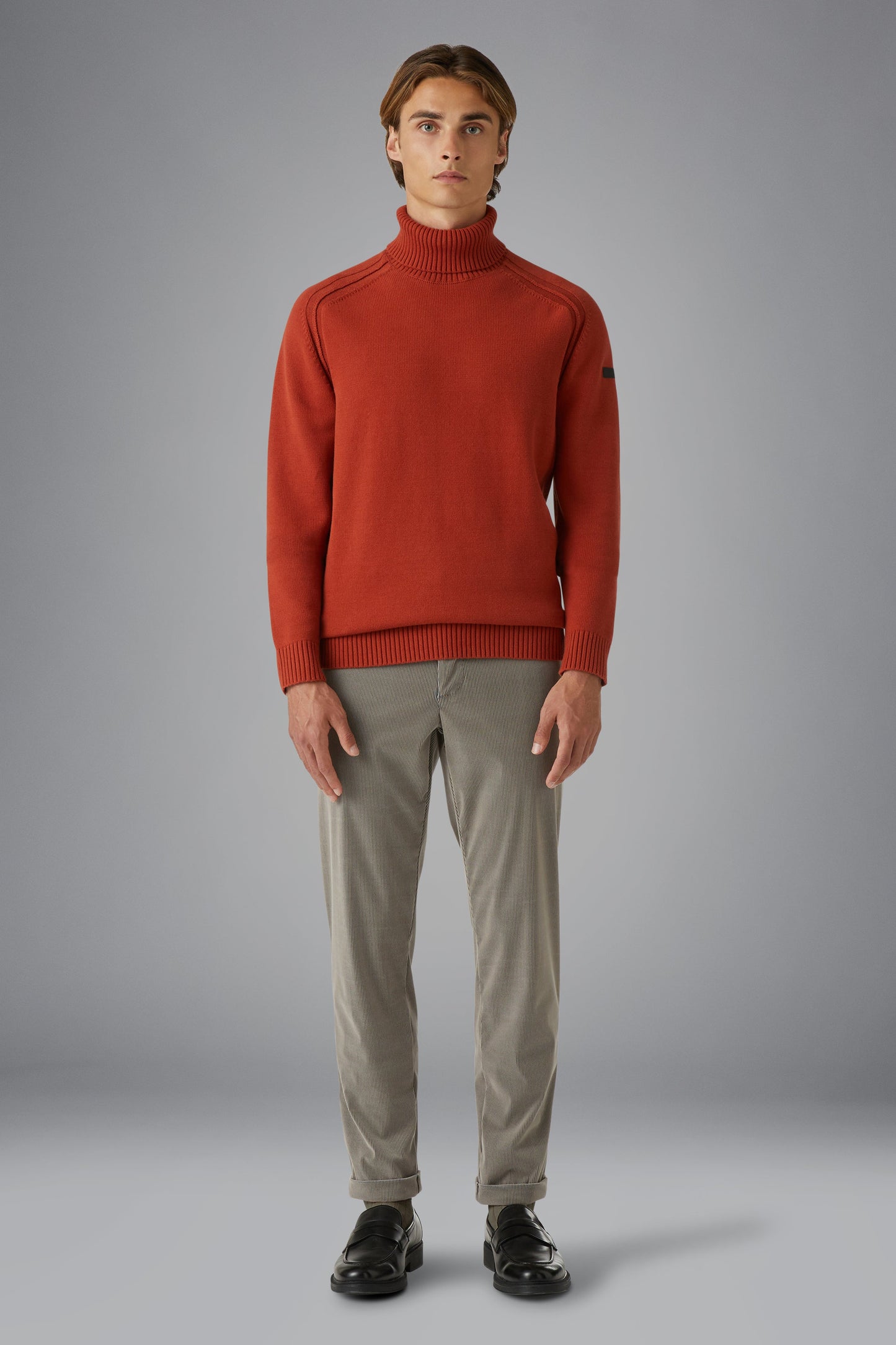Knit Cotton Plain Turtleneck GROUPED