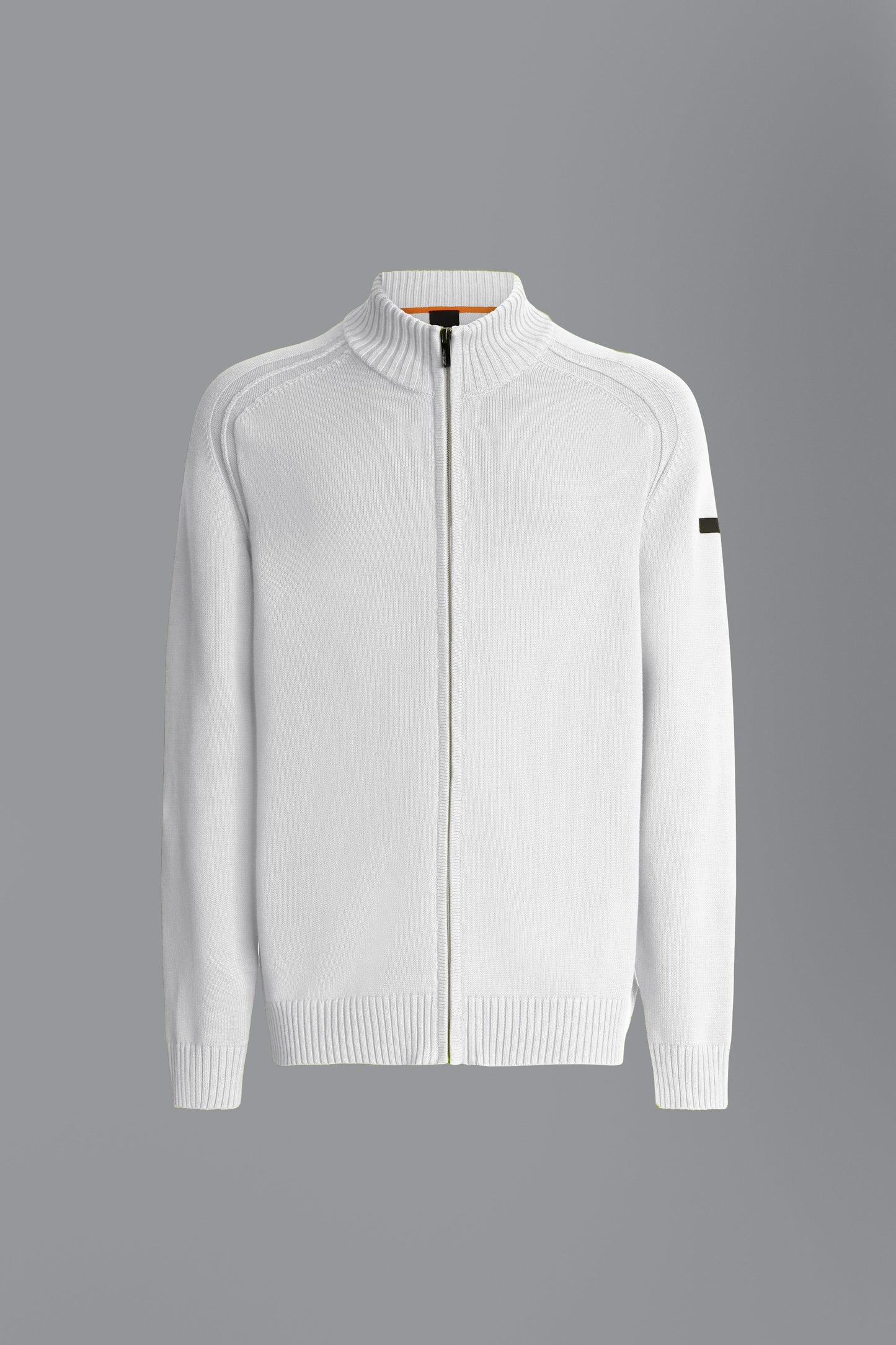 Knit Cotton Plain Zip