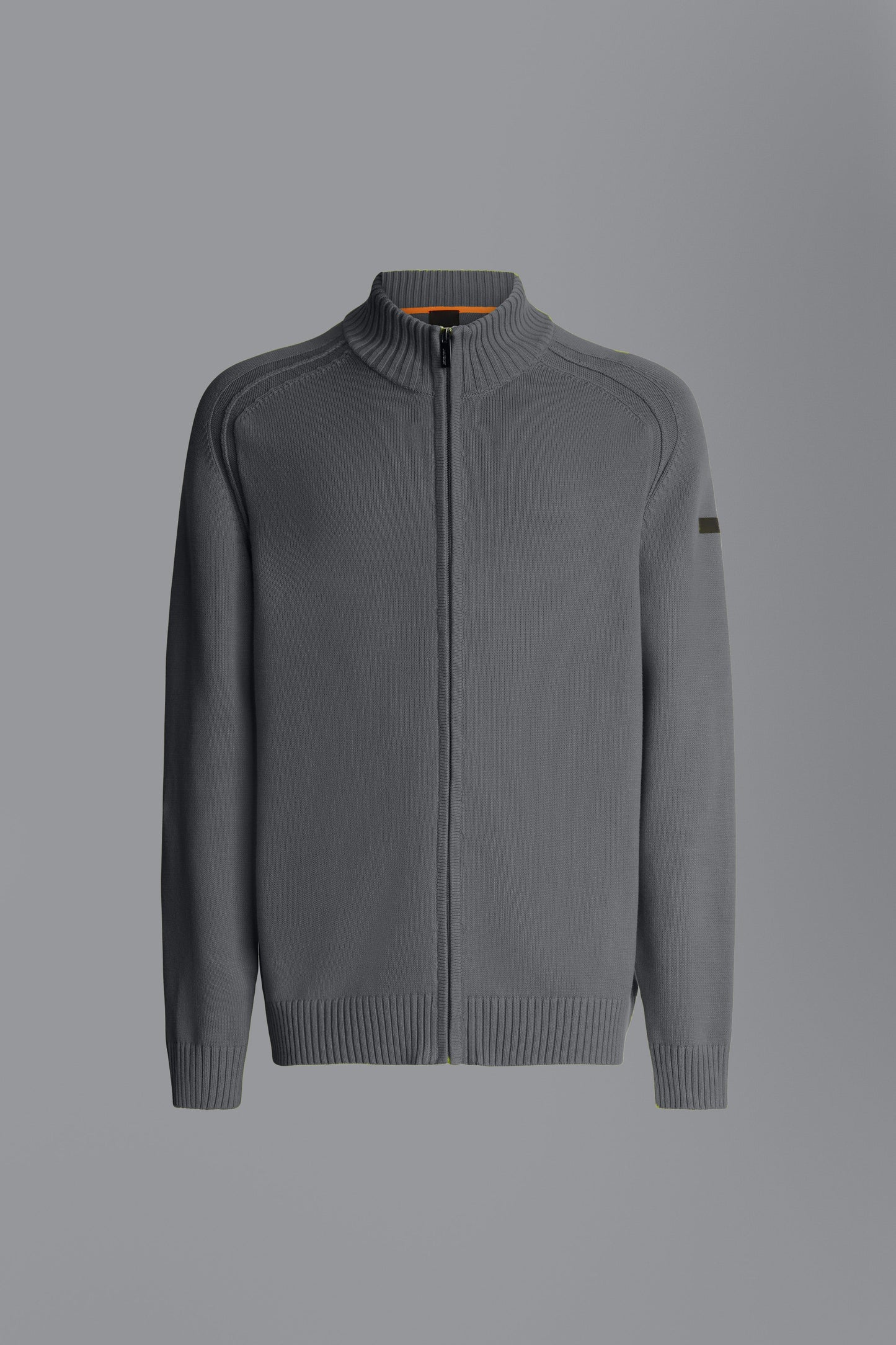 Knit Cotton Plain Zip