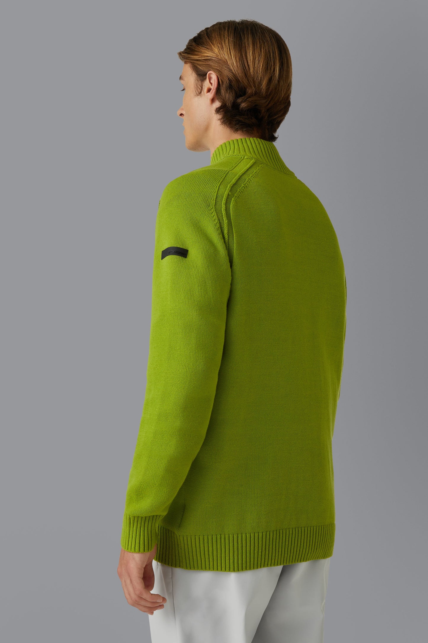 Knit Cotton Plain Zip