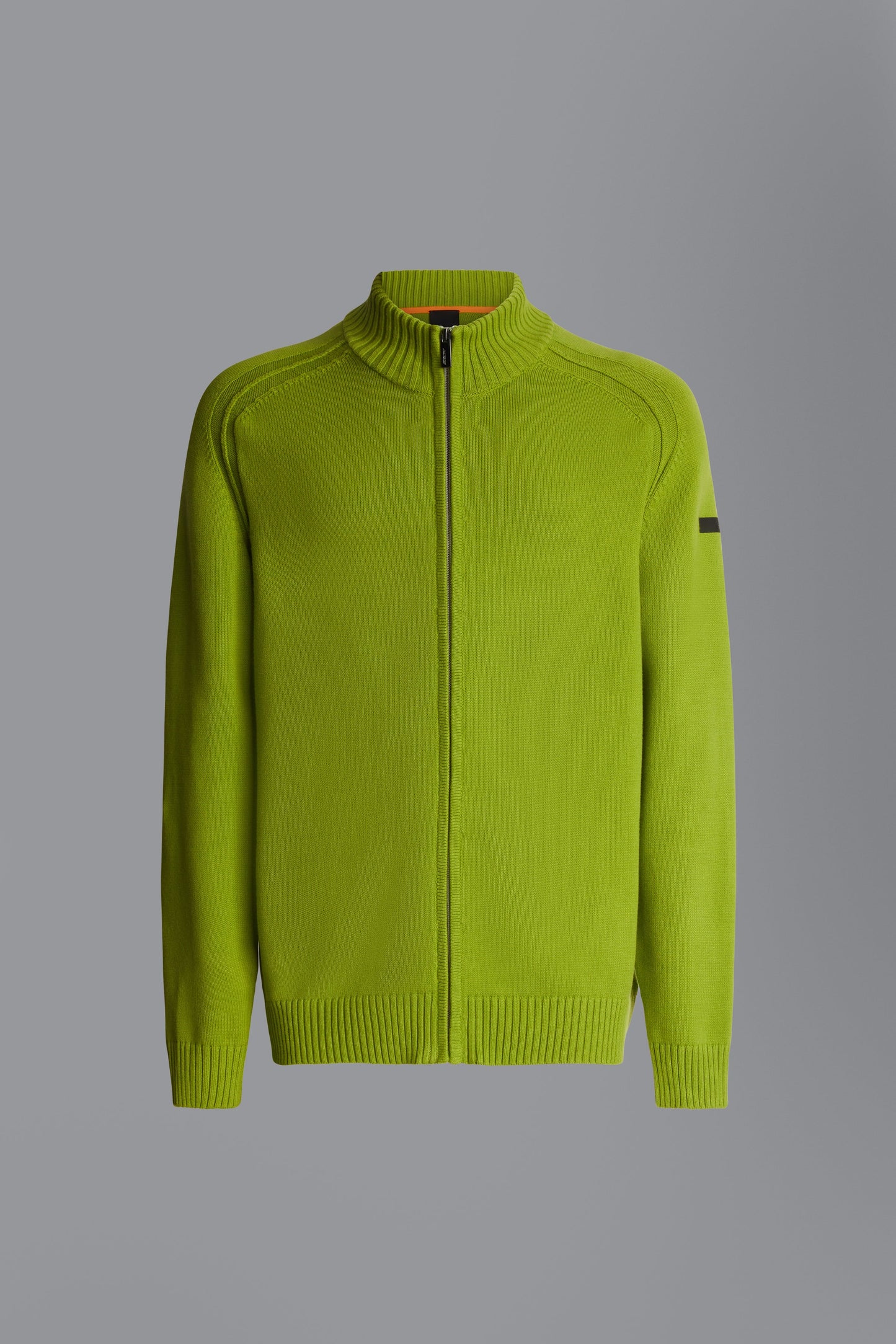 Knit Cotton Plain Zip
