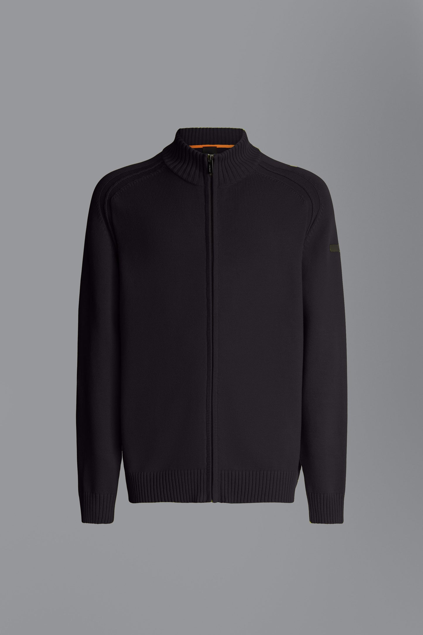 Knit Cotton Plain Zip