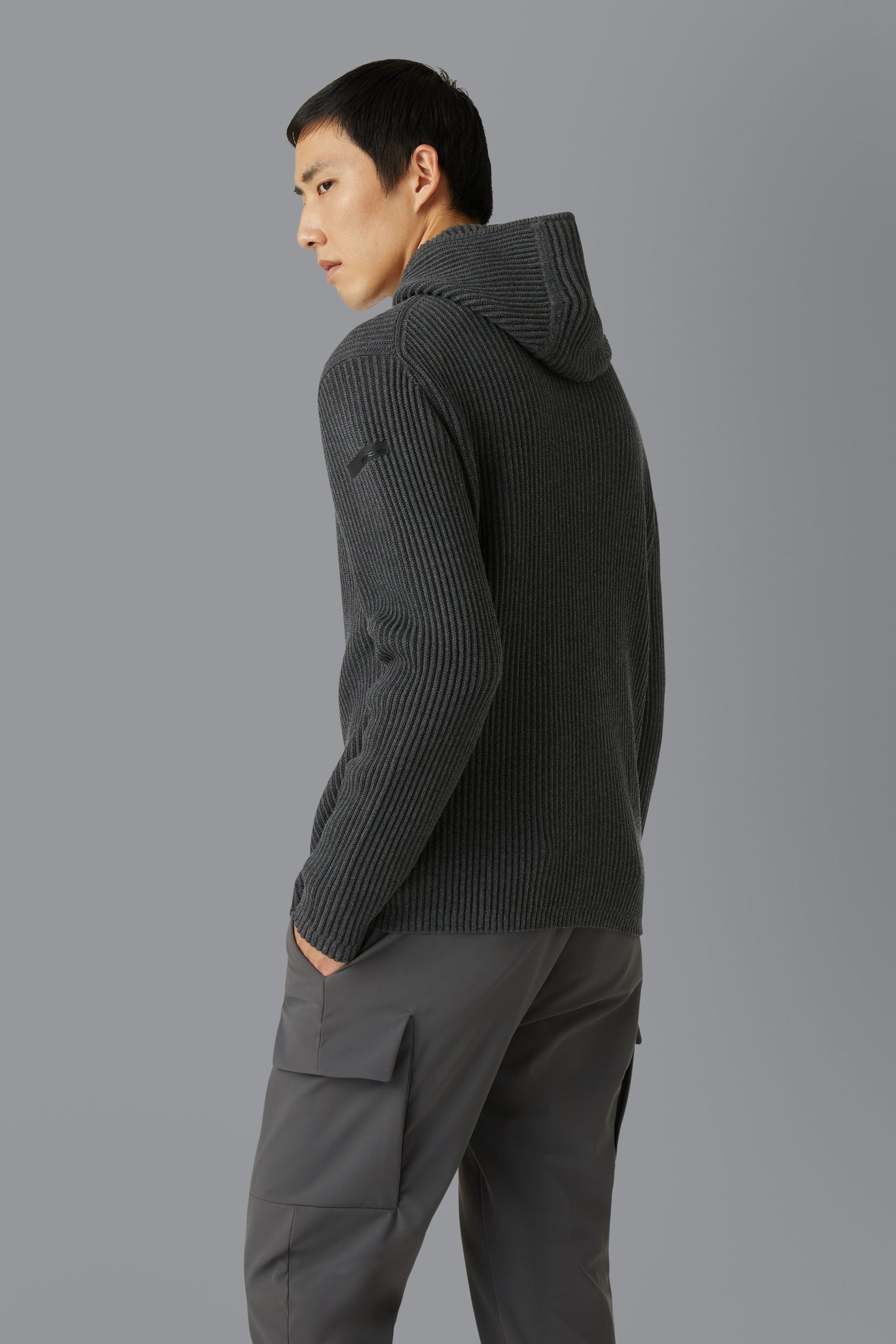 Knit Cotton 7 Hood Zip