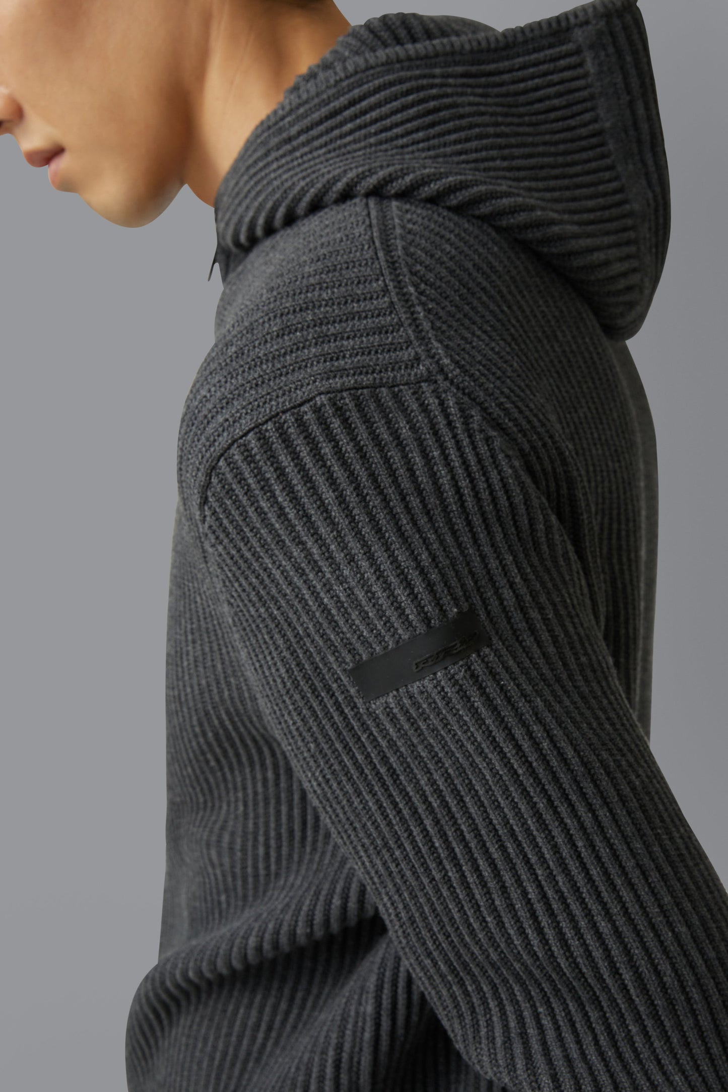 Knit Cotton 7 Hood Zip