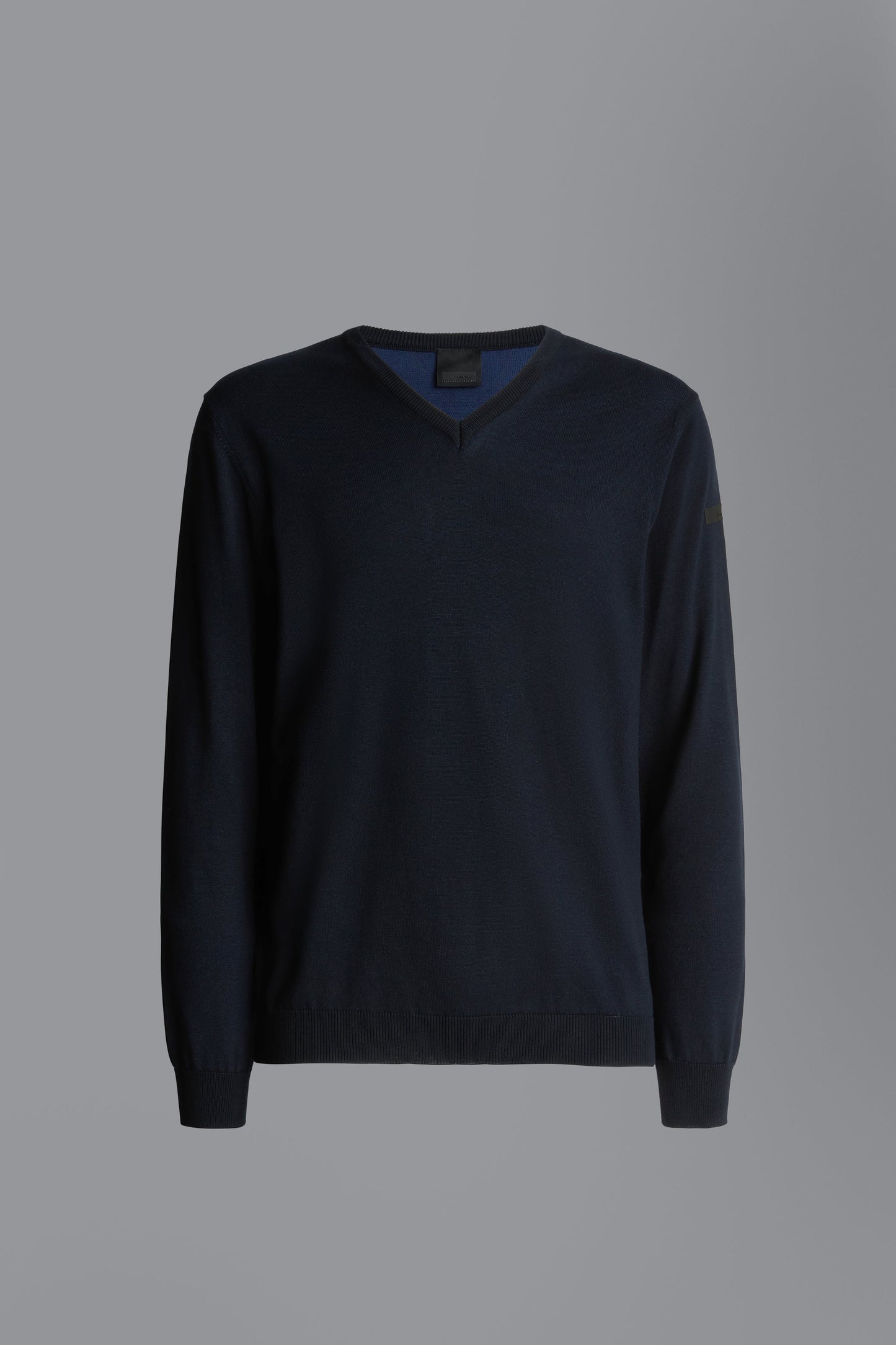Knit Polipropicotton Plain V-Neck