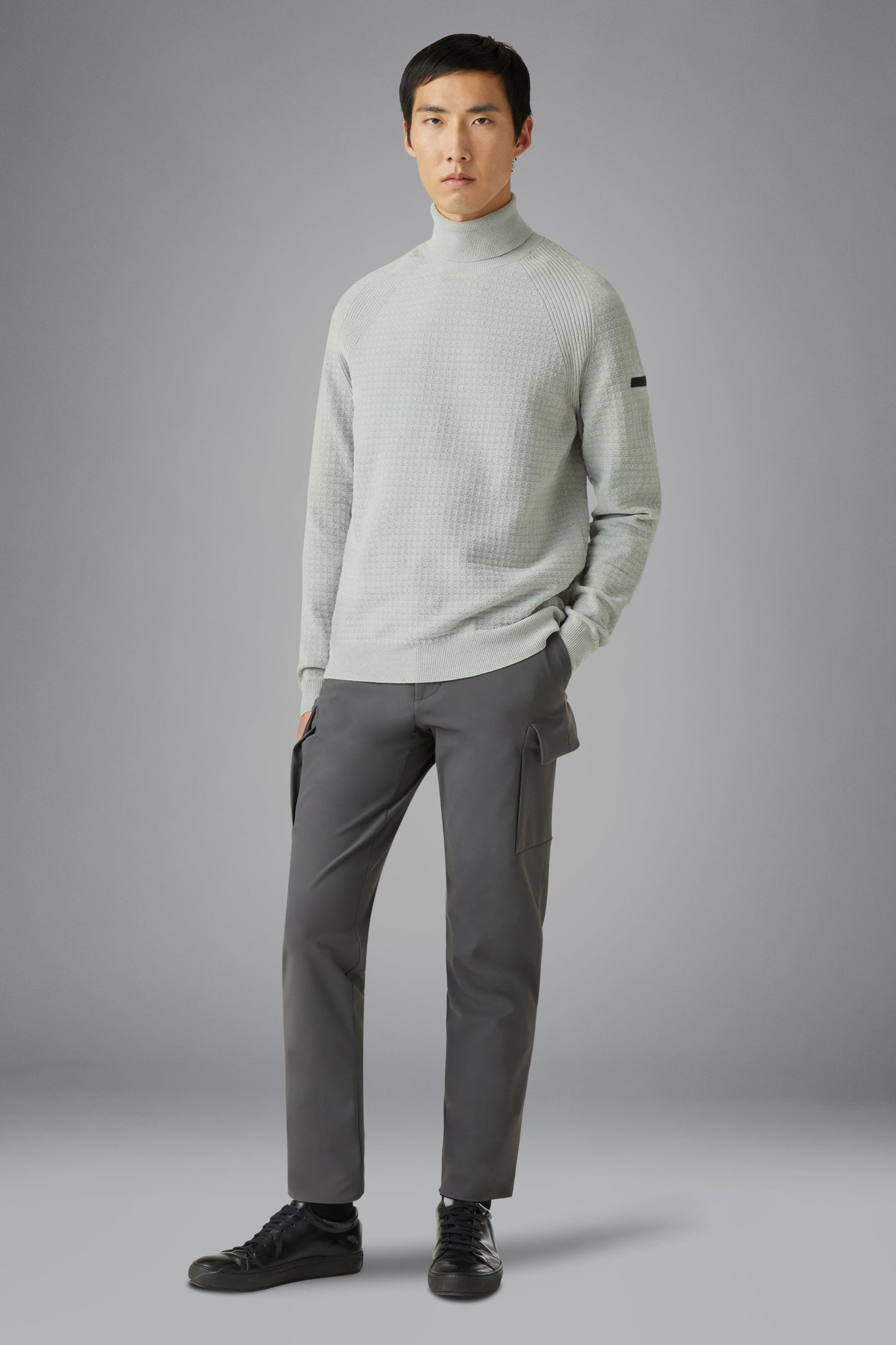 Knit Velvet Square Turtleneck