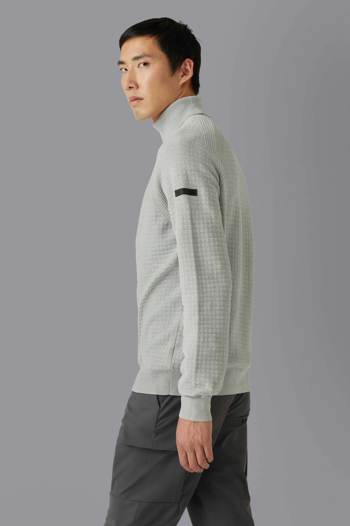 Knit Velvet Square Turtleneck