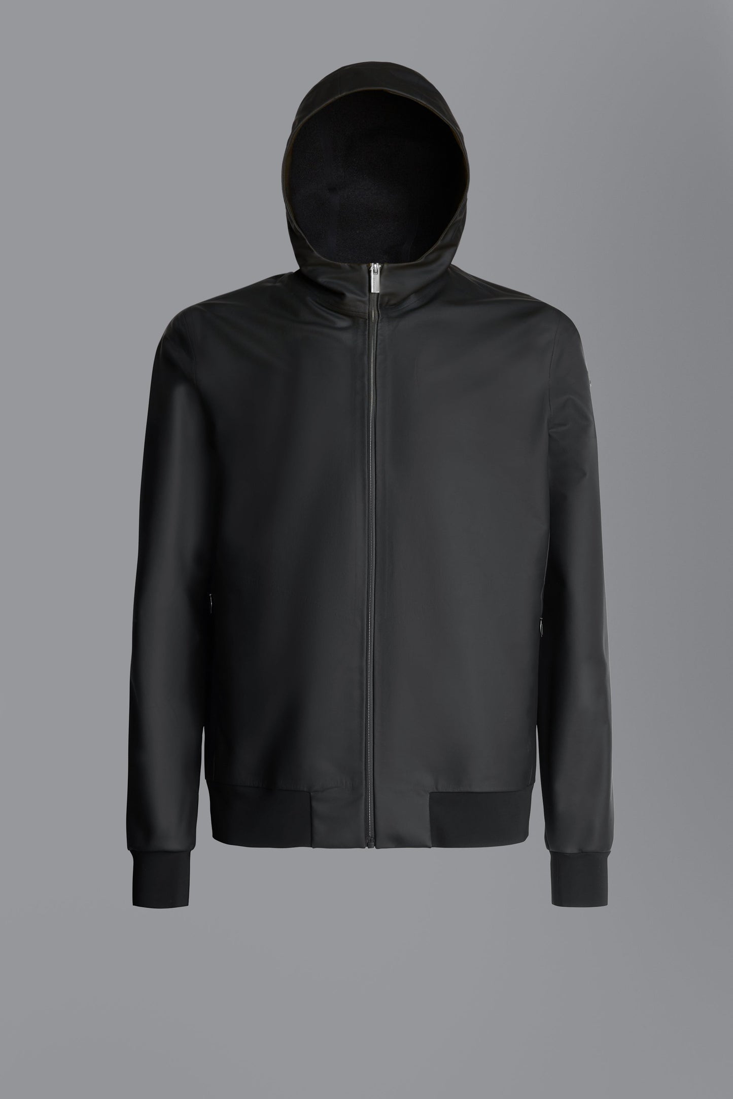 Fleece Rubber Hood Zip
