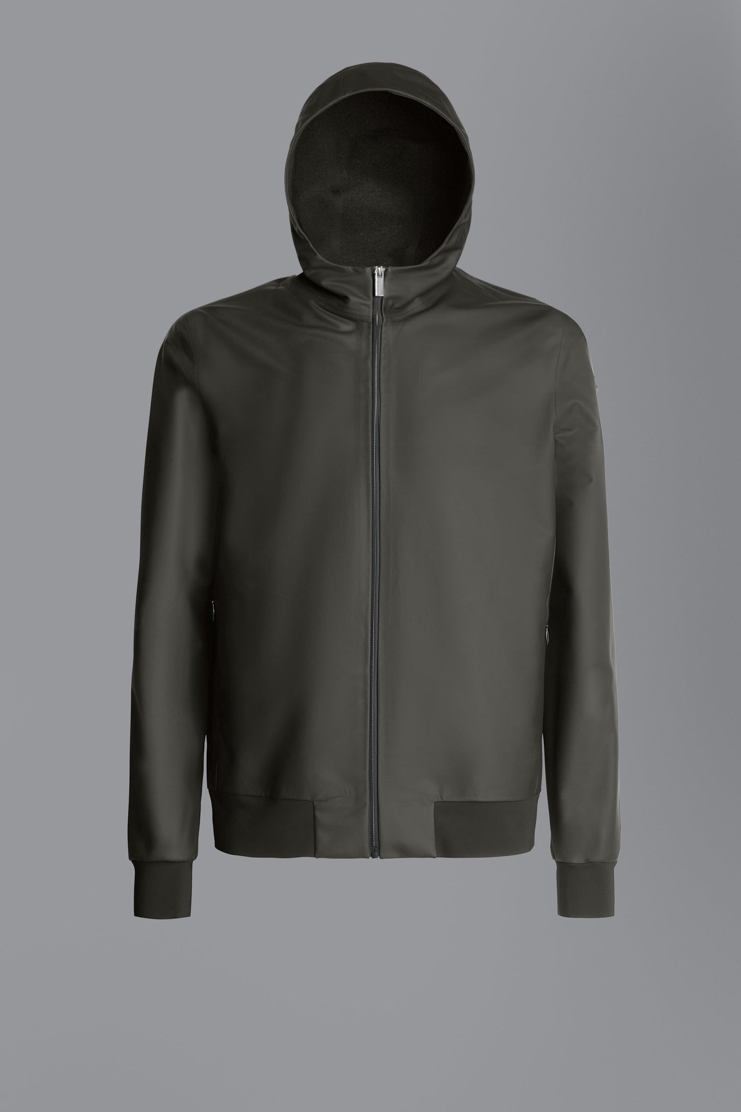Fleece Rubber Hood Zip