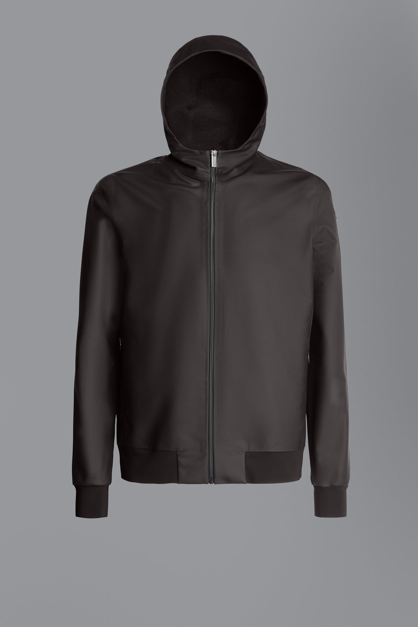 Fleece Rubber Hood Zip