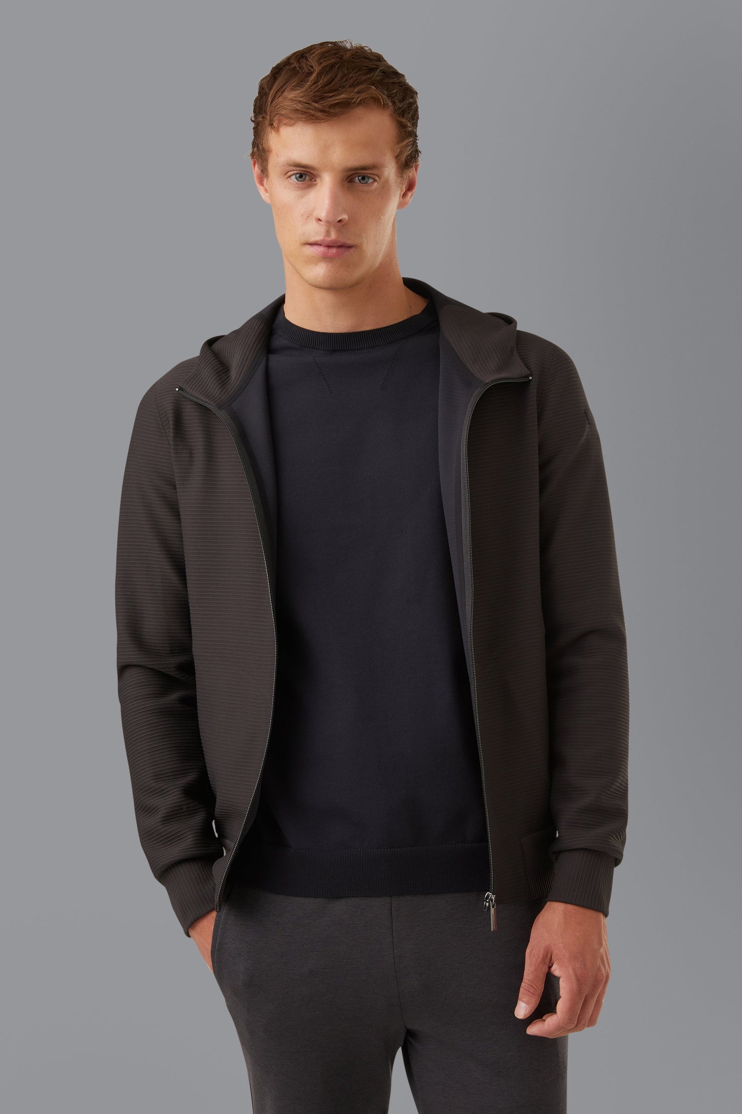 Fleece Spand Hood Zip