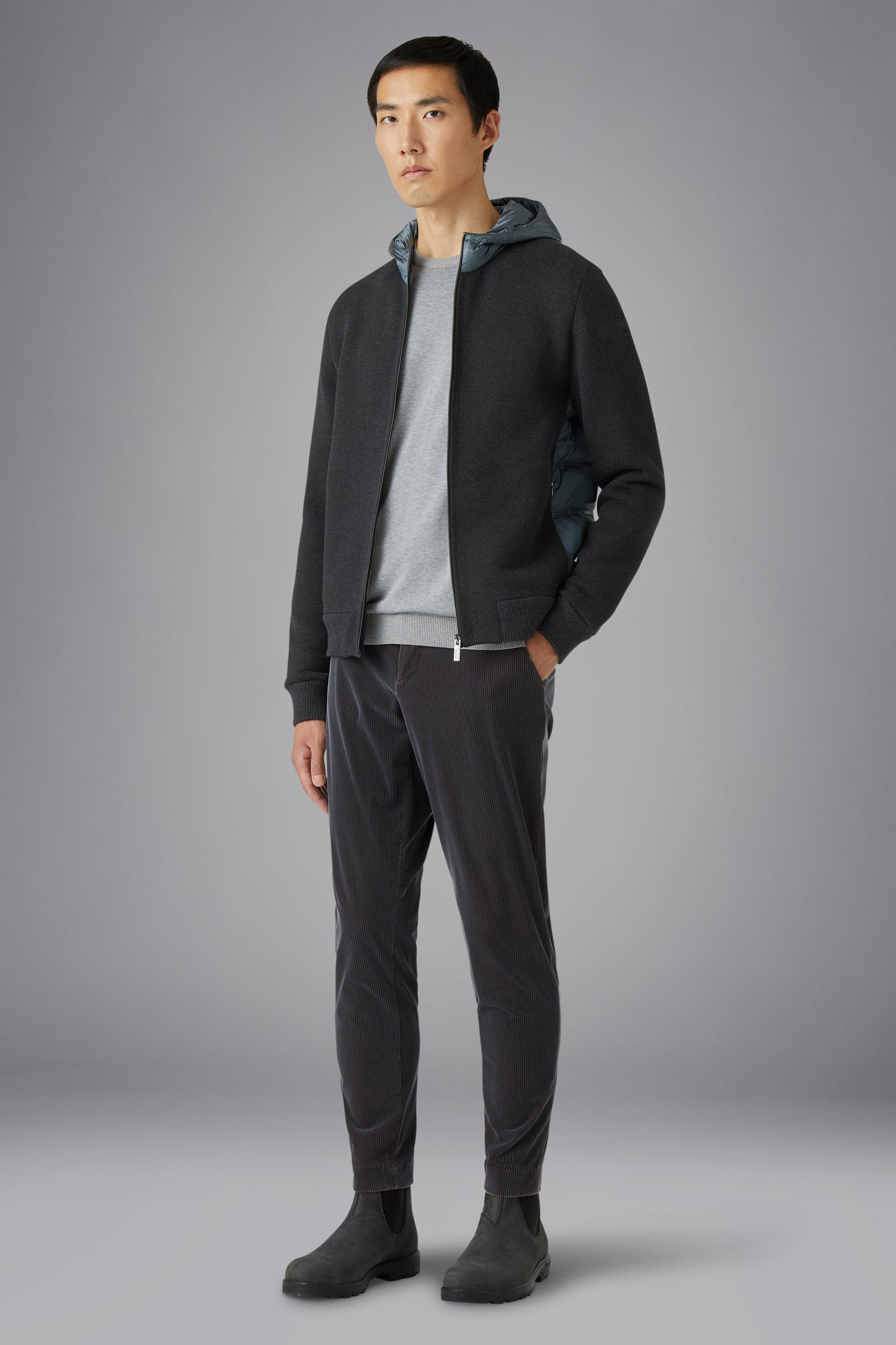 Fleece Harrd Hood Zip