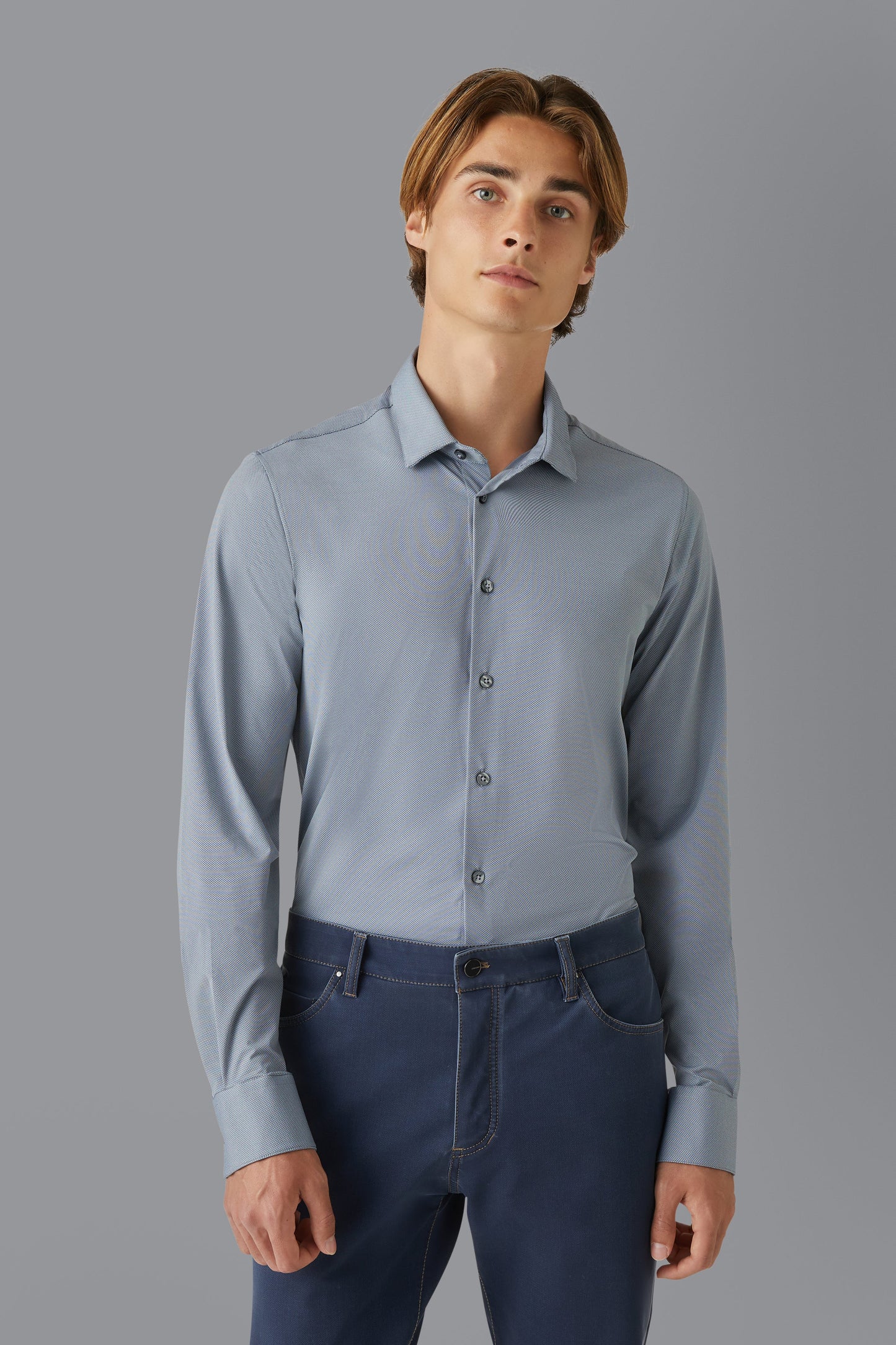 Shirt Oxford Jacquard Open