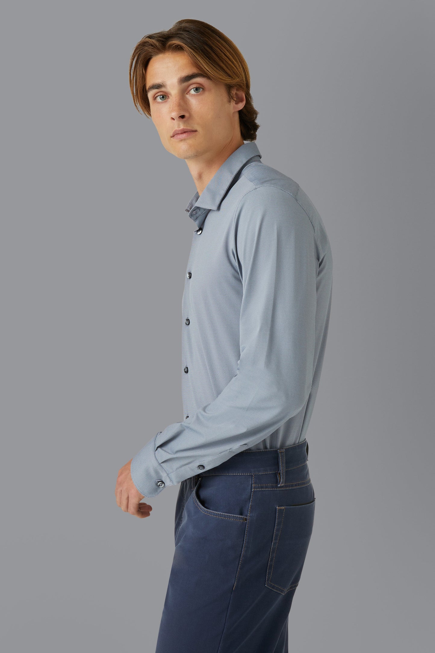 Shirt Oxford Jacquard Open