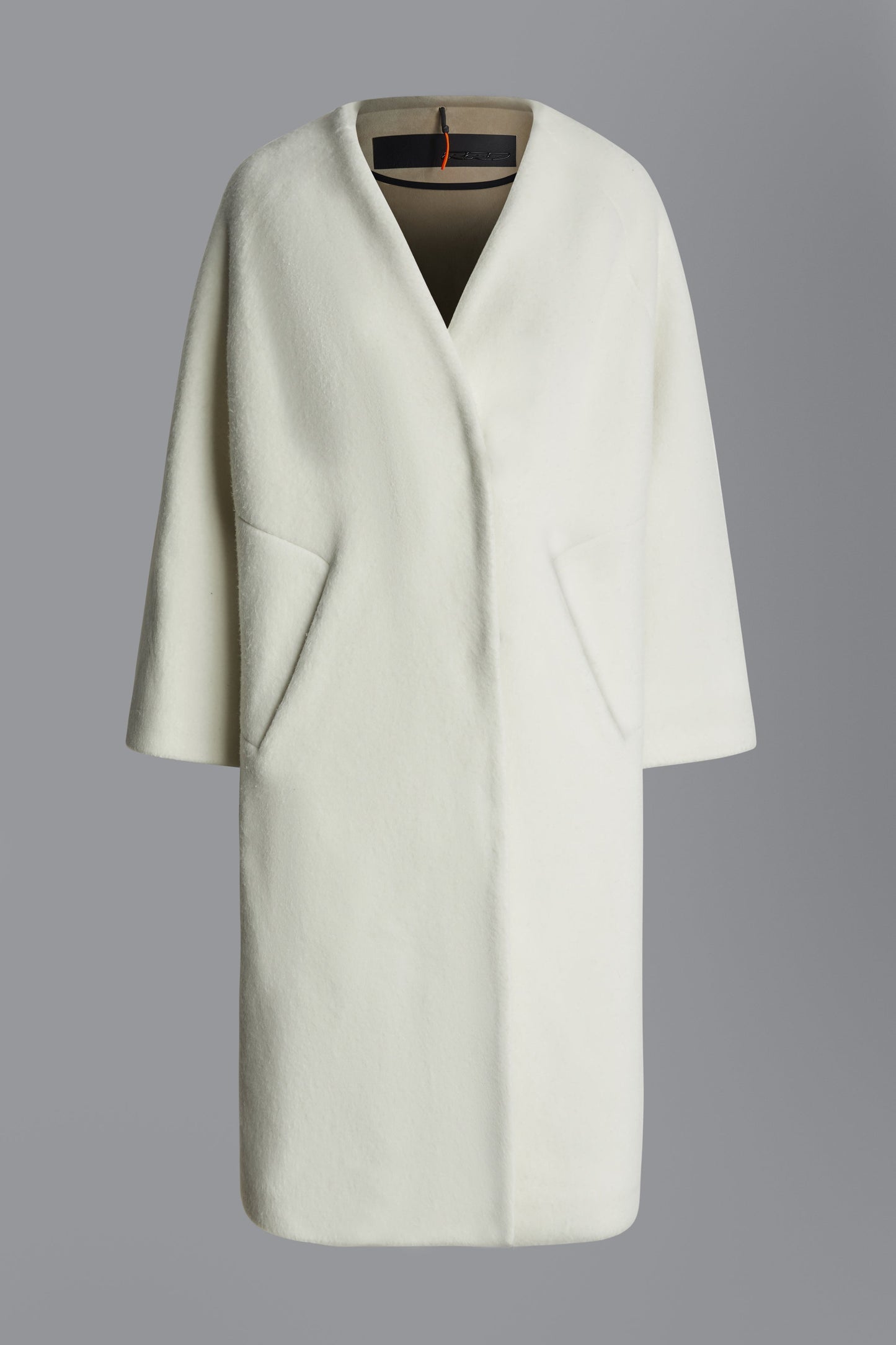 Jkt Wool Coat Neckless Lady