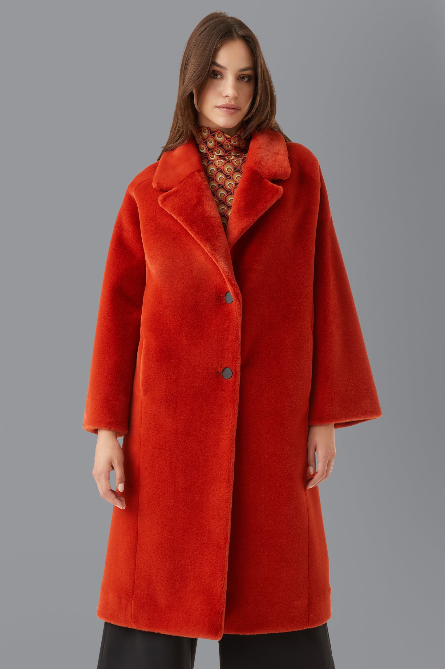 Jkt Eco Fur Kimono Coat Lady
