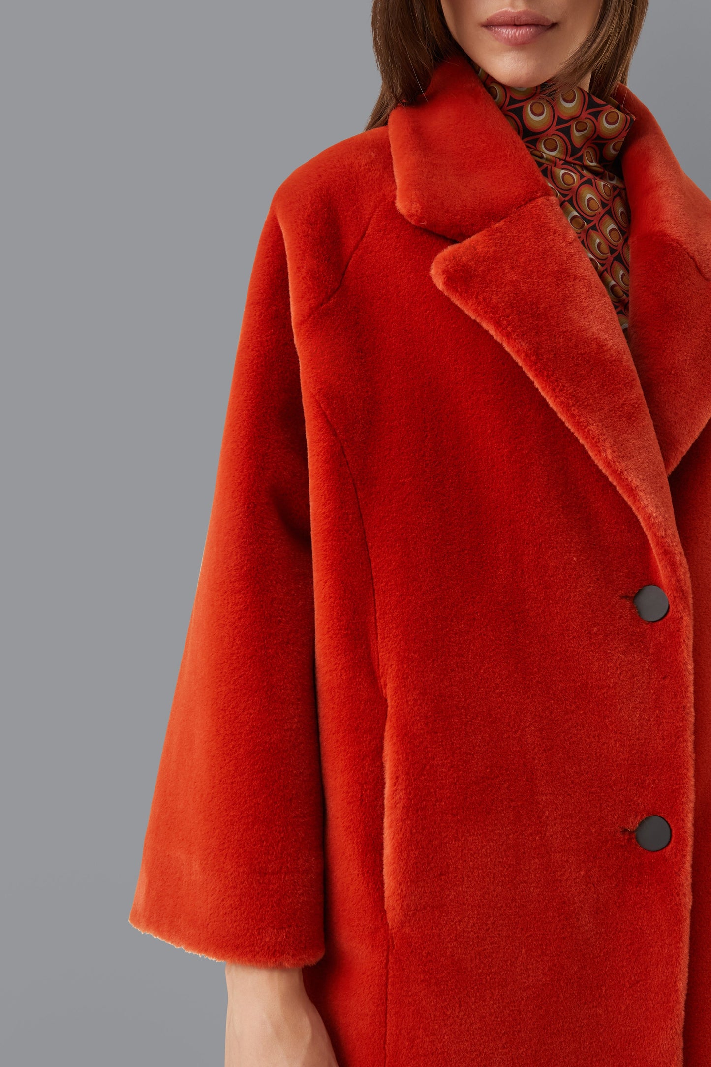 Jkt Eco Fur Kimono Coat Lady