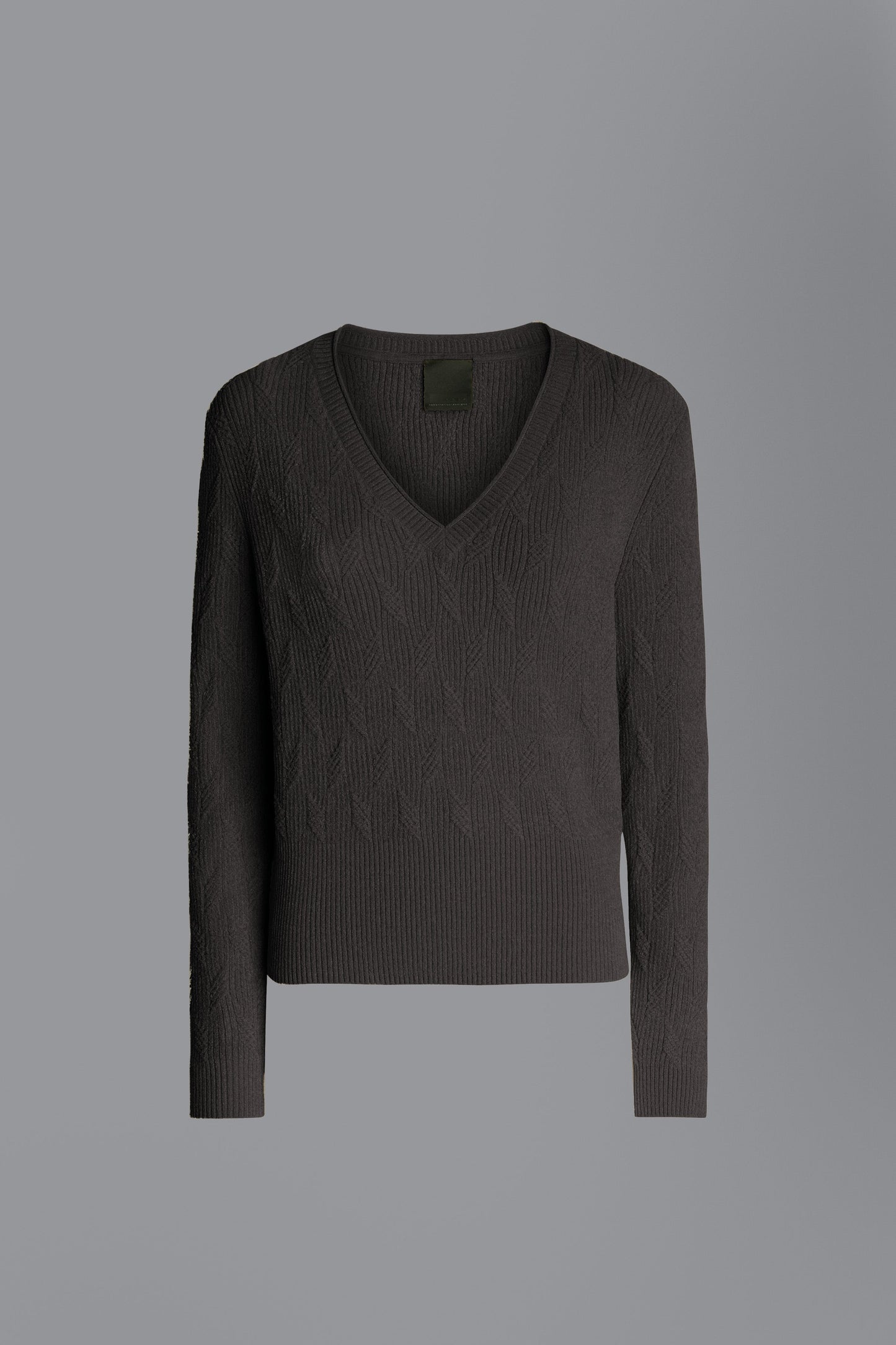Knit Velvet V-Neck Lady