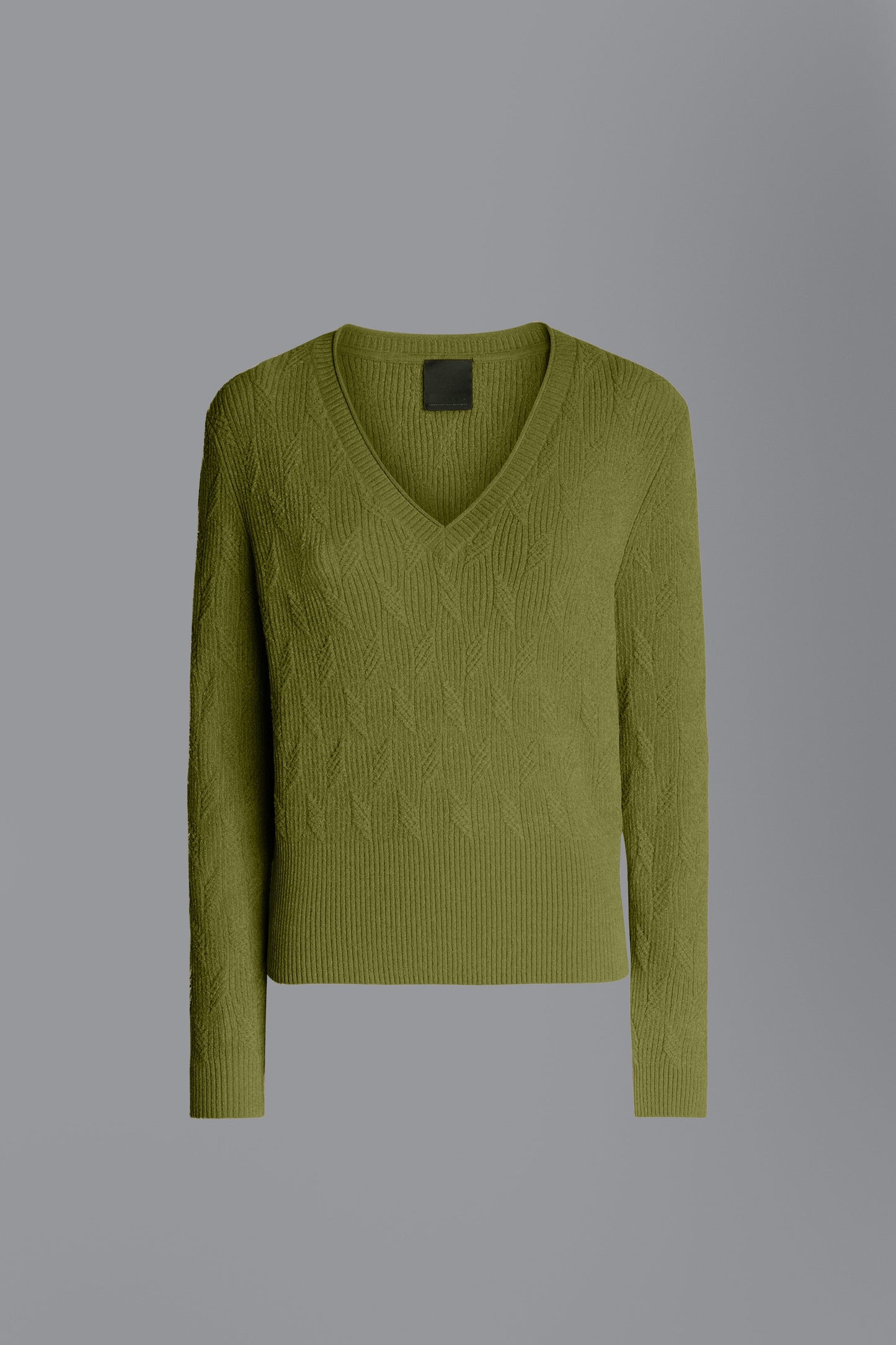 Knit Velvet V-Neck Lady