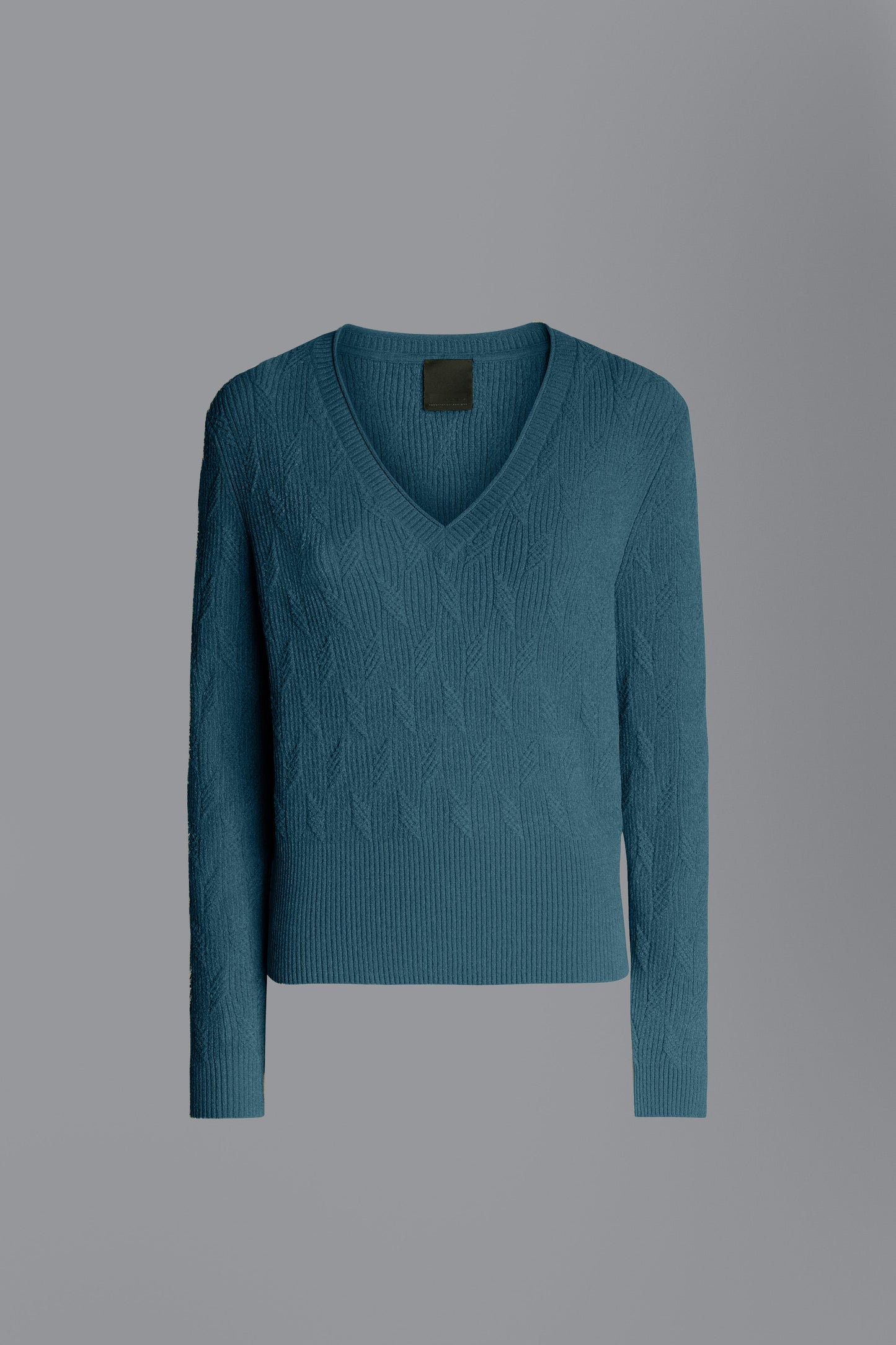 Knit Velvet V-Neck Lady