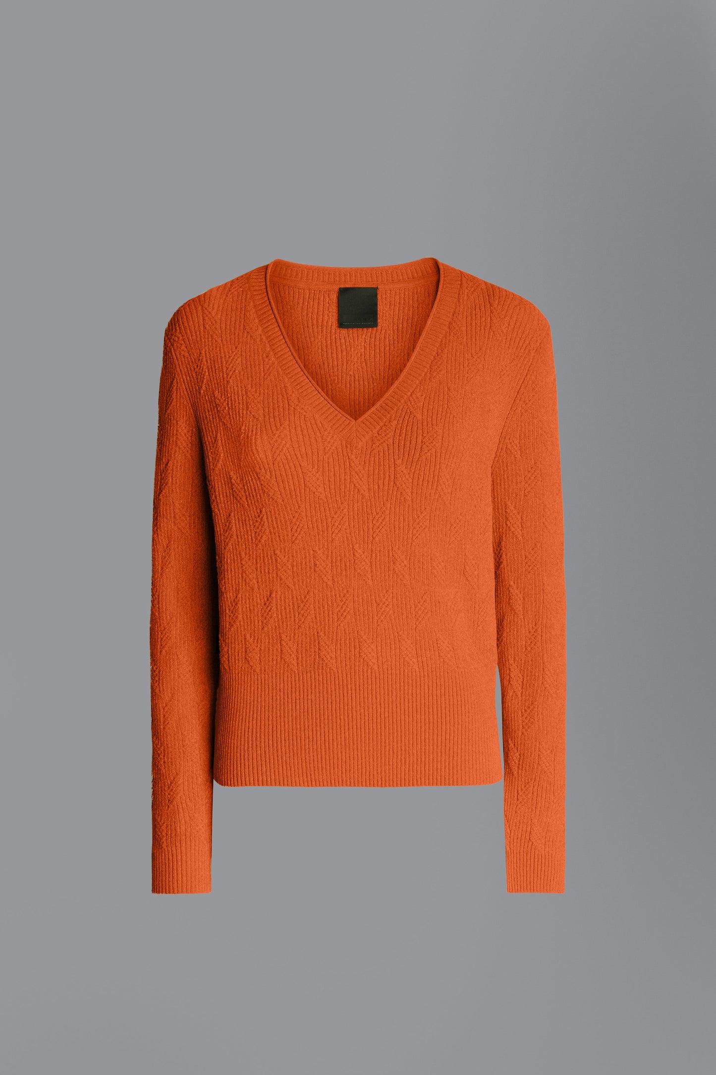 Knit Velvet V-Neck Lady