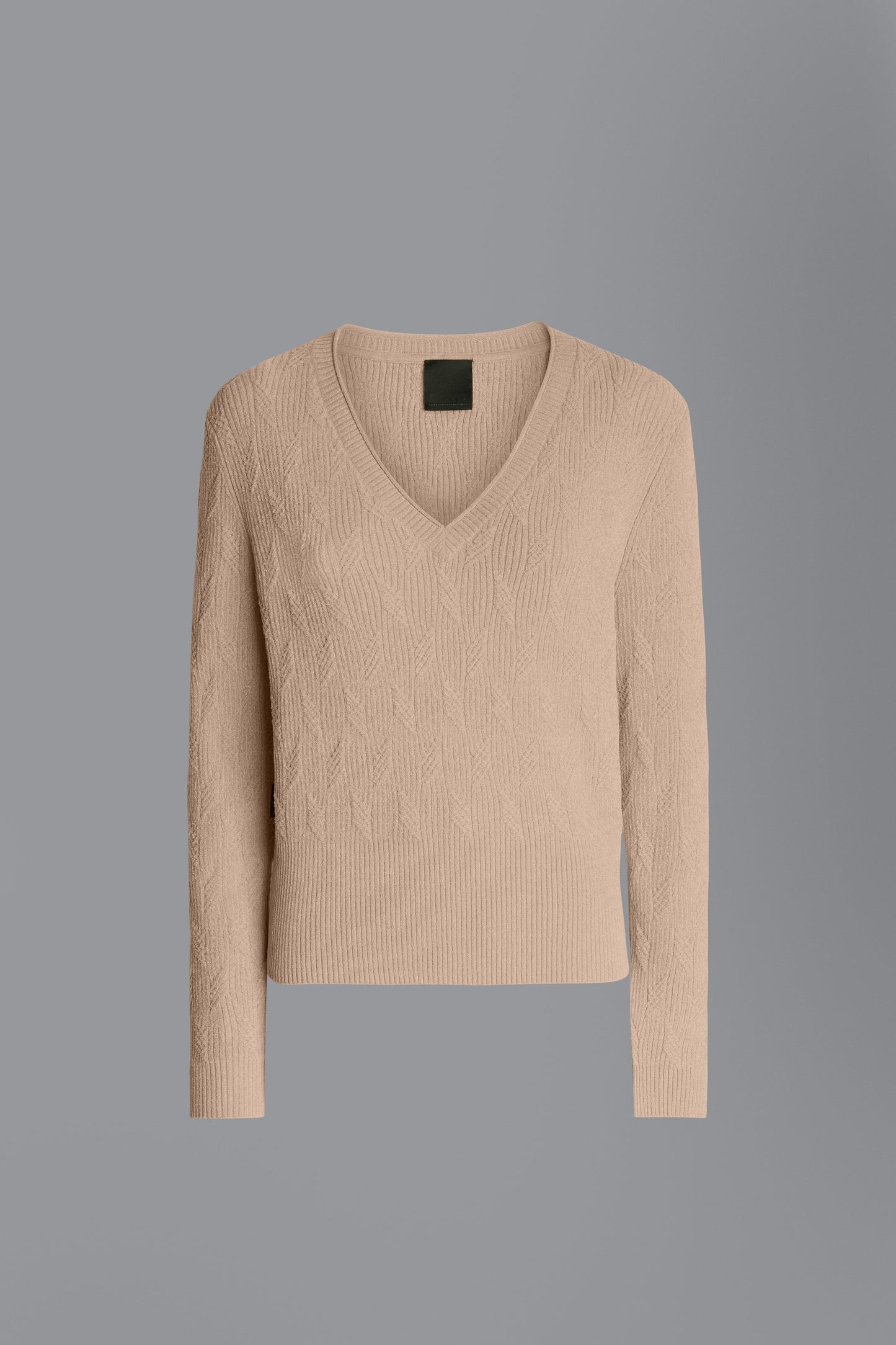Knit Velvet V-Neck Lady