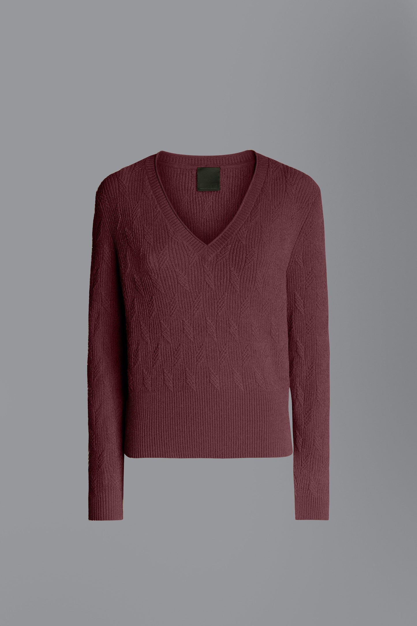 Knit Velvet V-Neck Lady