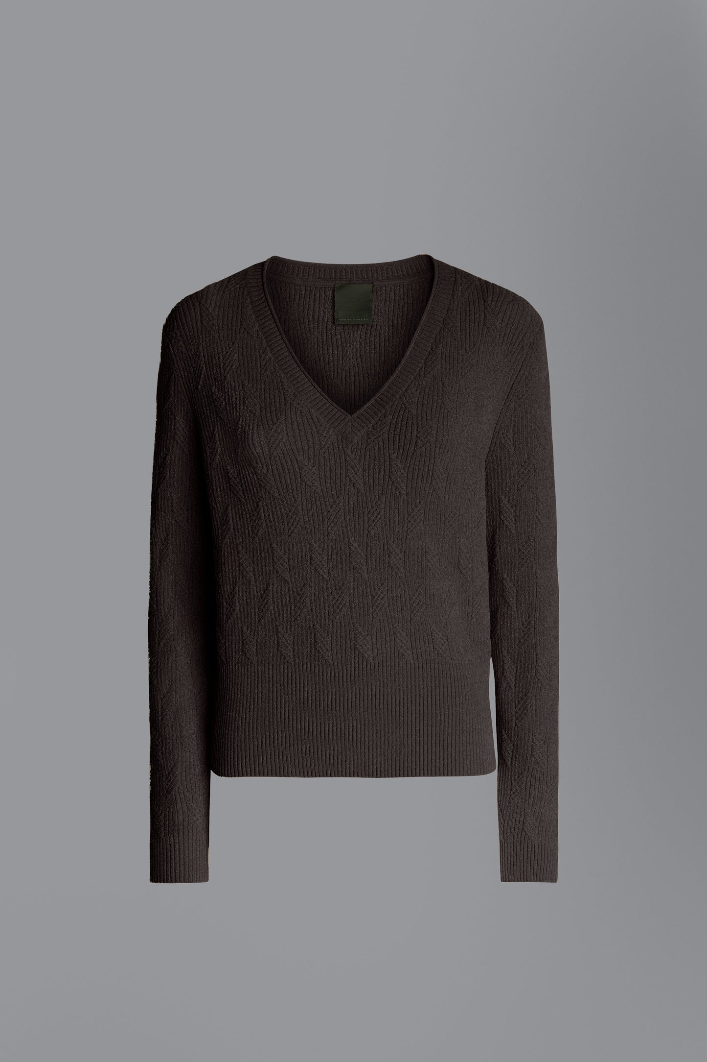 Knit Velvet V-Neck Lady