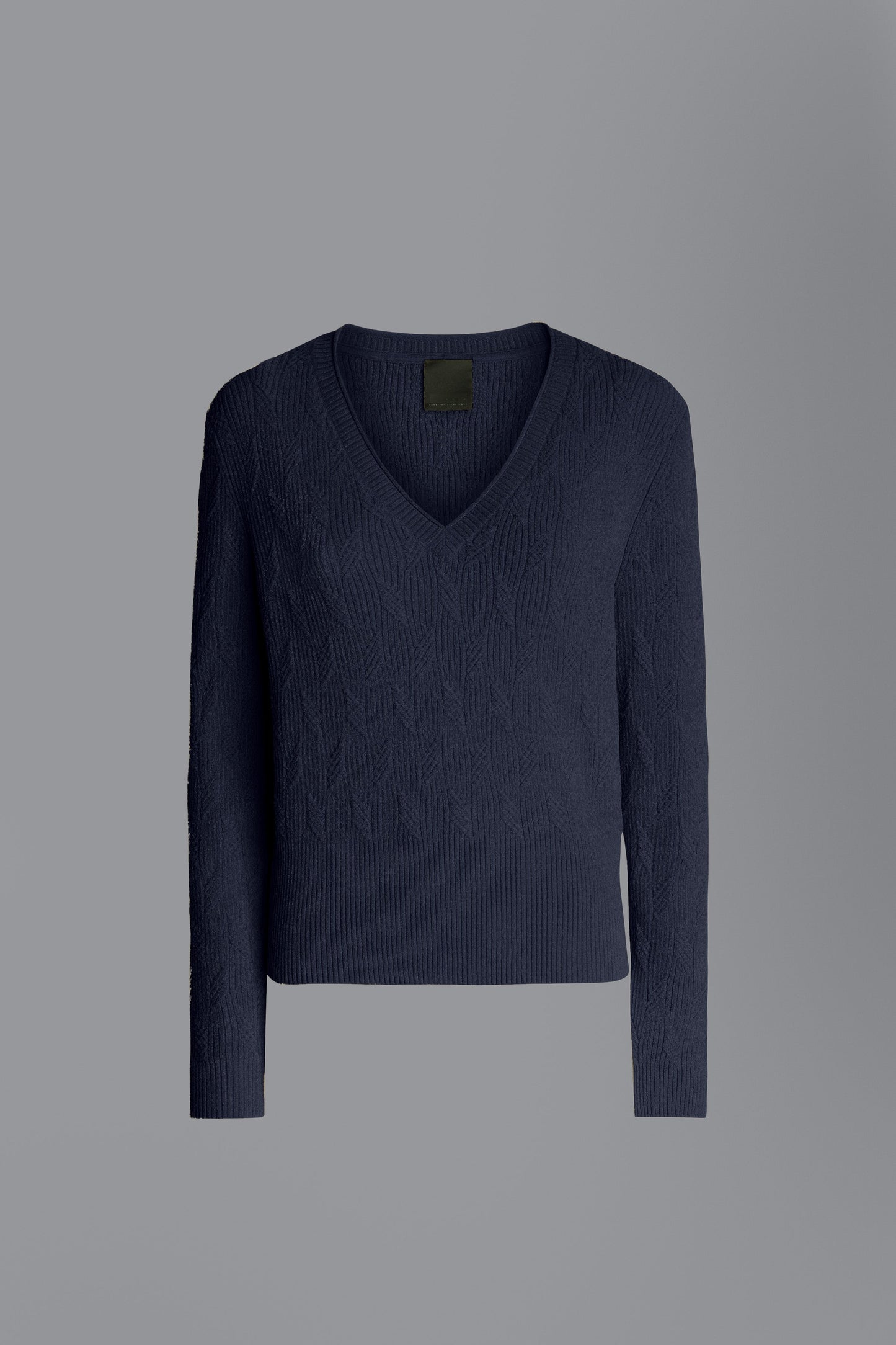 Knit Velvet V-Neck Lady
