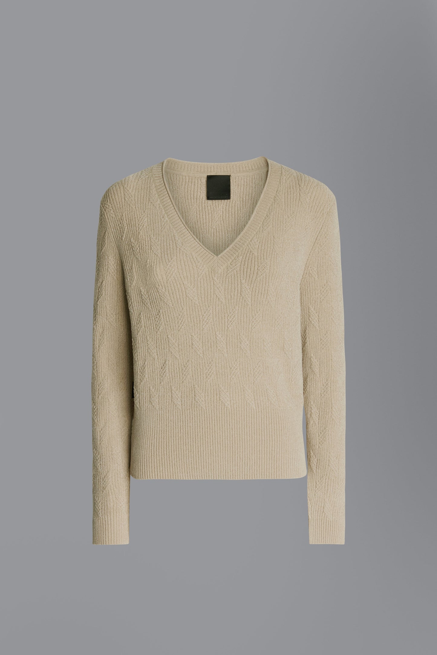 Knit Velvet V-Neck Lady