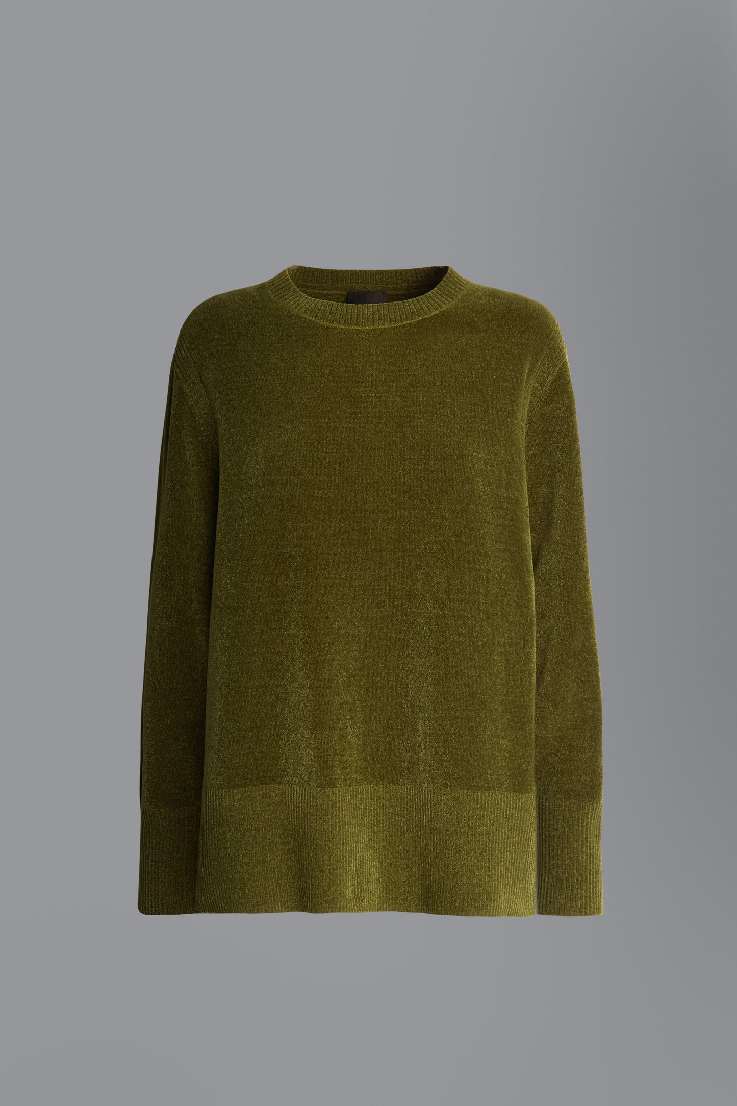 Knit Velvet Vent Round Lady
