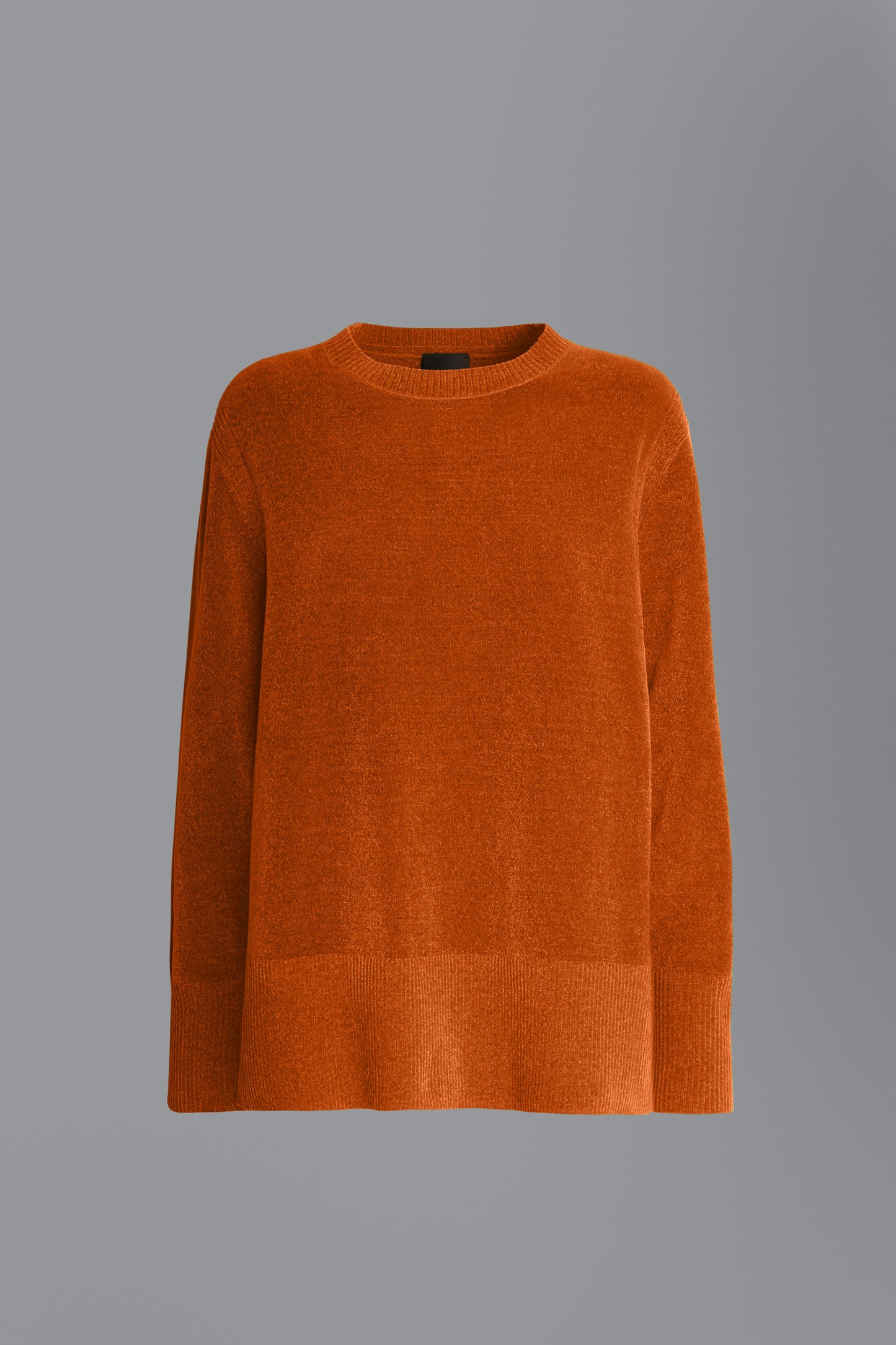 Knit Velvet Vent Round Lady