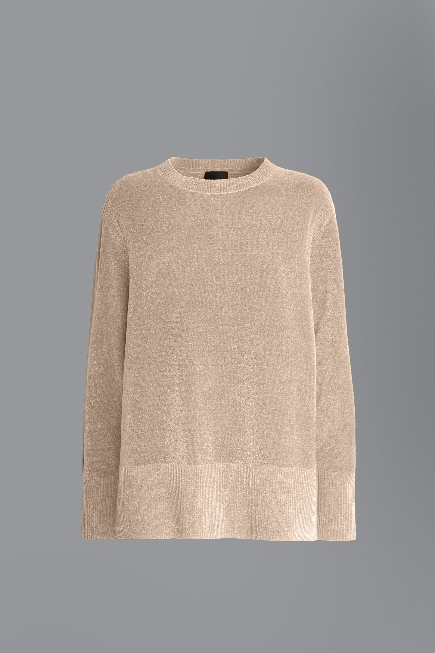 Knit Velvet Vent Round Lady